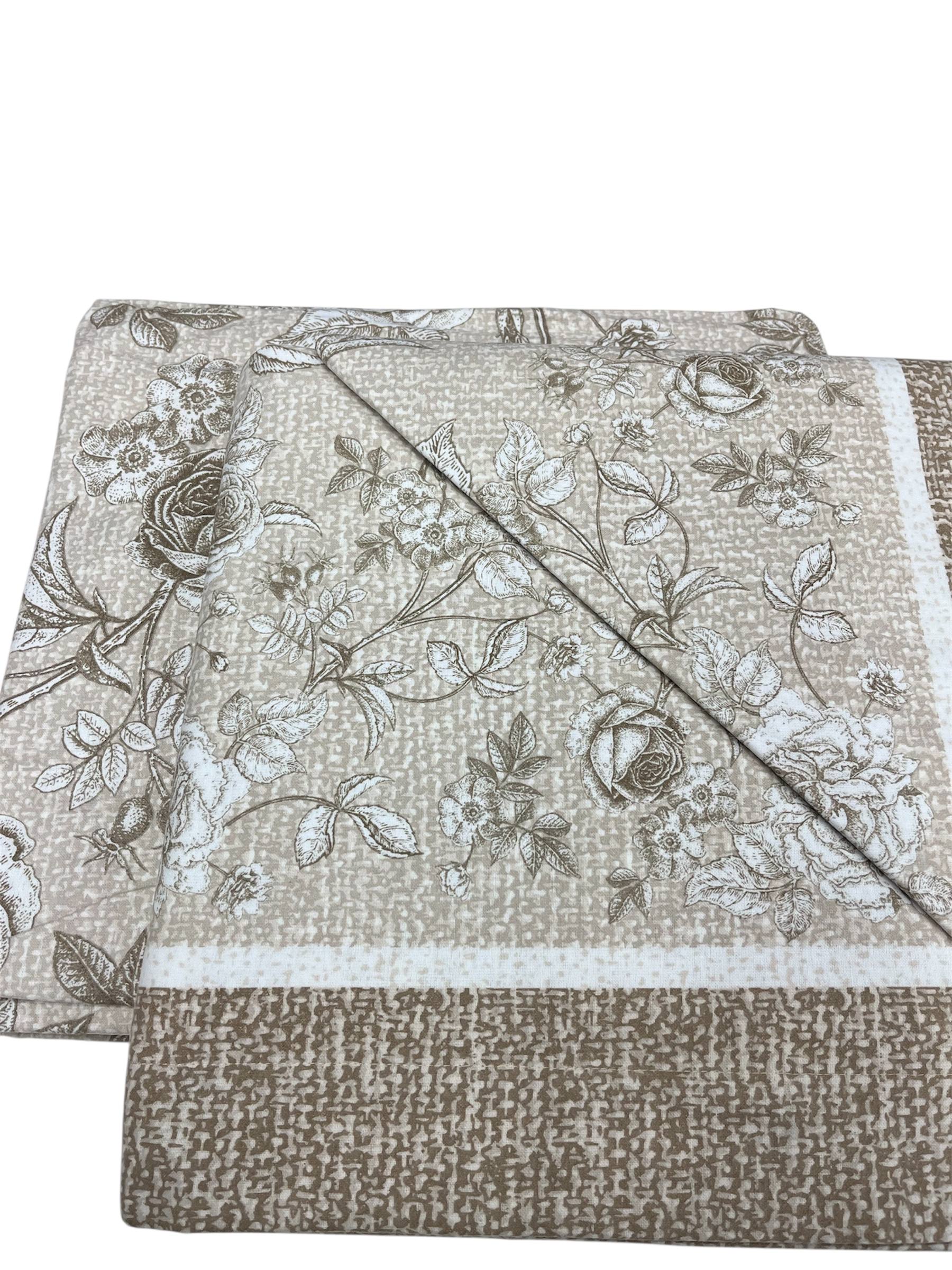 Completo lenzuola Matrimoniale in Flanella Artemis - Biancaluna