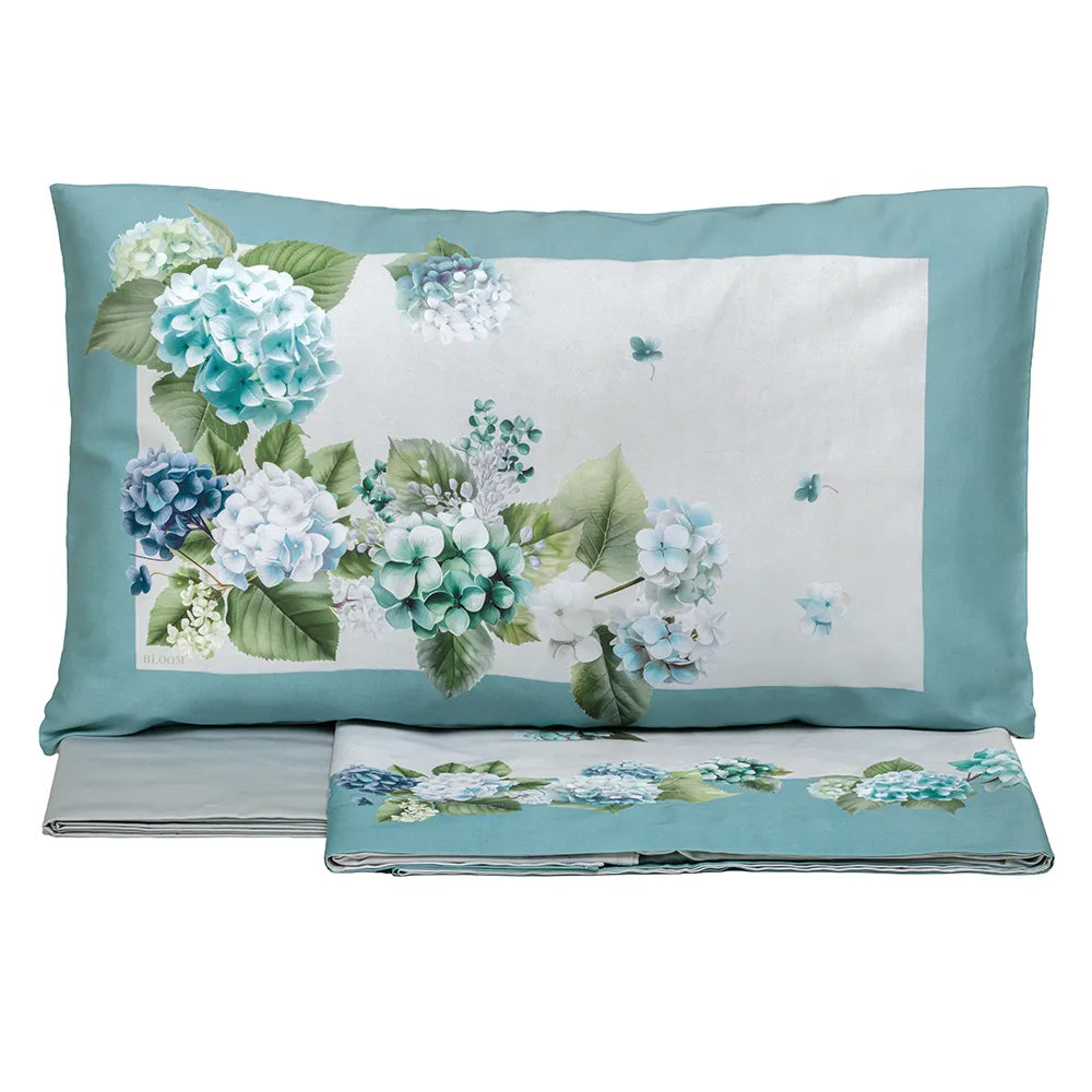 Completo lenzuolo matrimoniale Hydrangea - Tessitura Randi