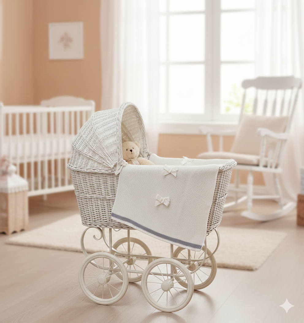 Coperta carrozzina Fiocco 66x86cm - Maryplaid