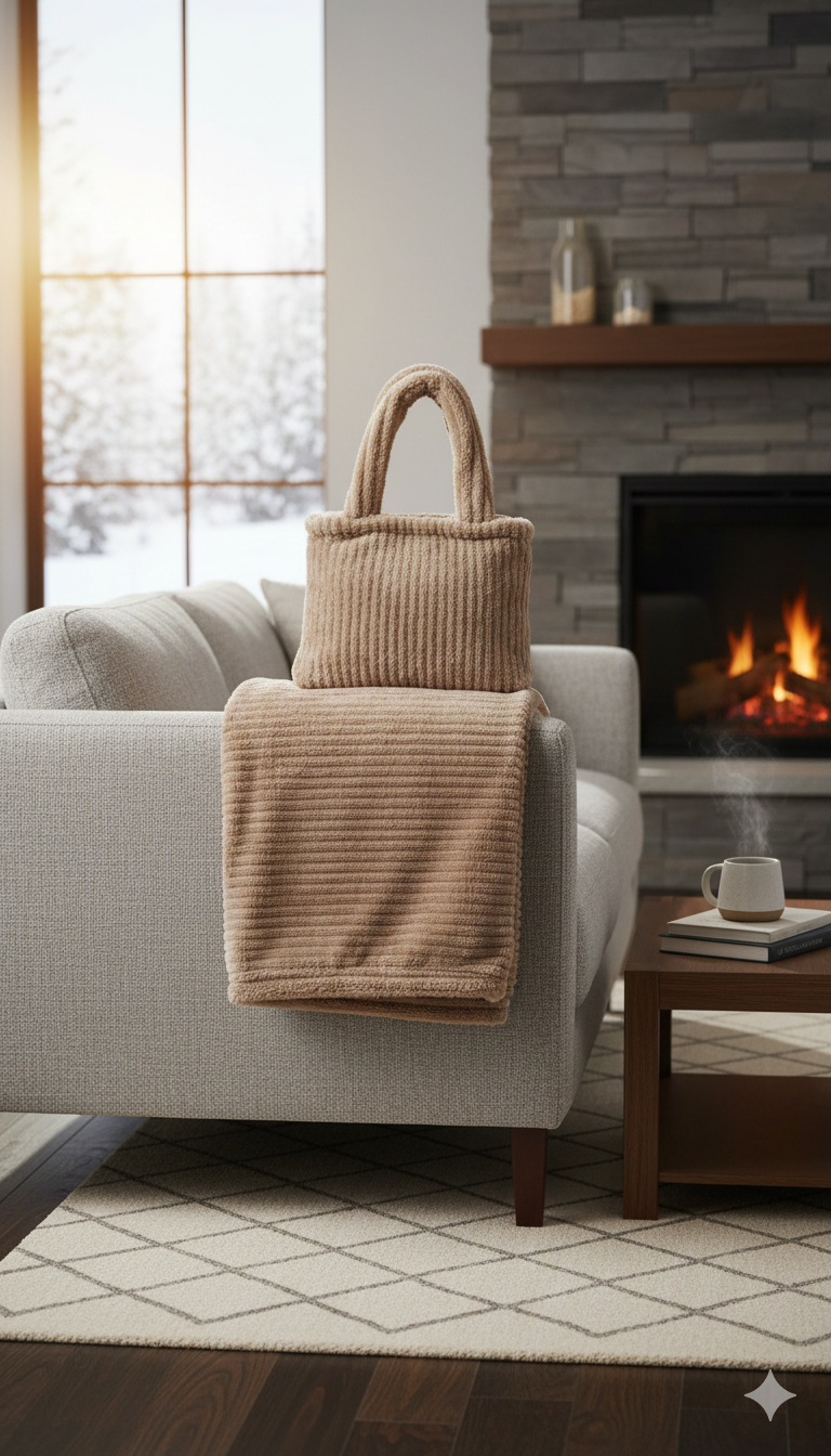 Coperta plaid 130x160cm con borsetta - GF Ferrari