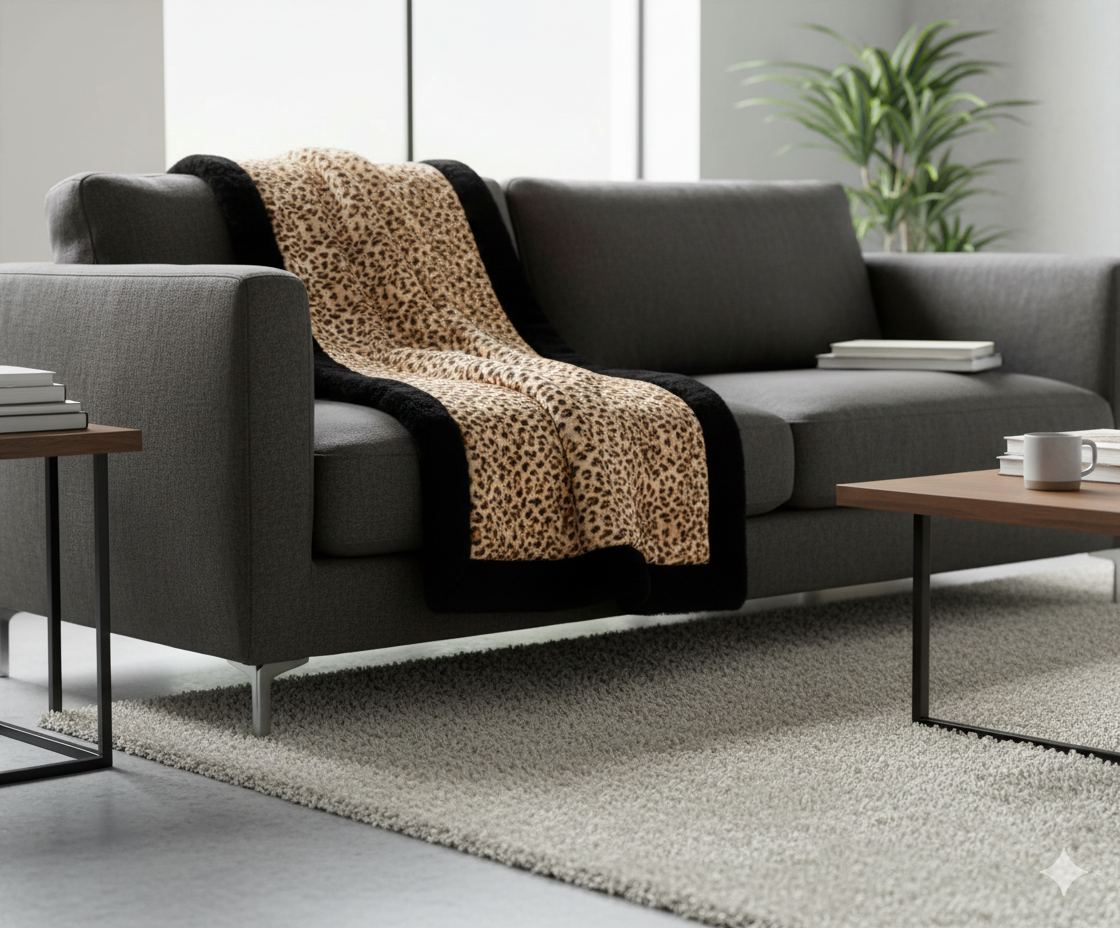 Coperta plaid 140x180cm ecopelliccia - Maryplaid