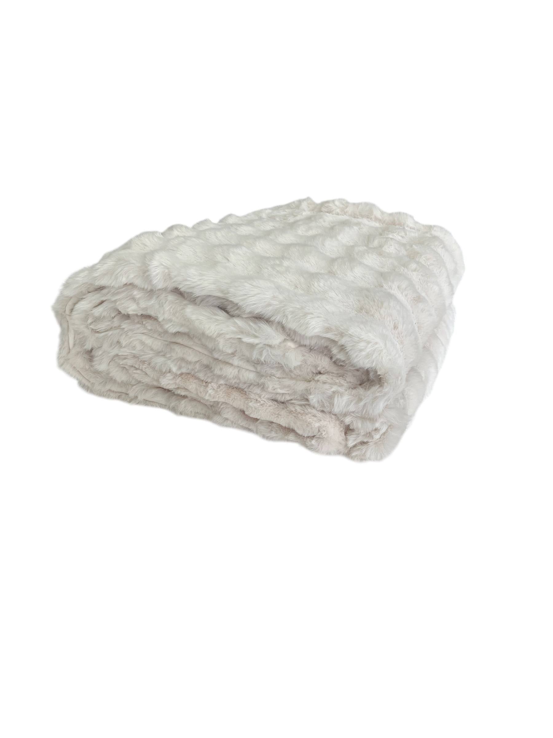 Coperta plaid 250x210cm pellicciotto Milk - Maryplaid