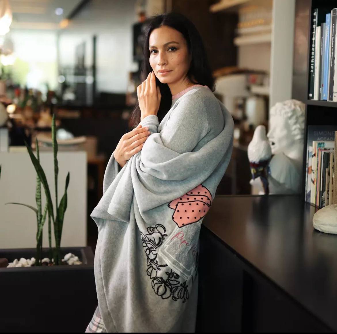 Coperta plaid in pile pepe rosa 160x180cm - Maryplaid