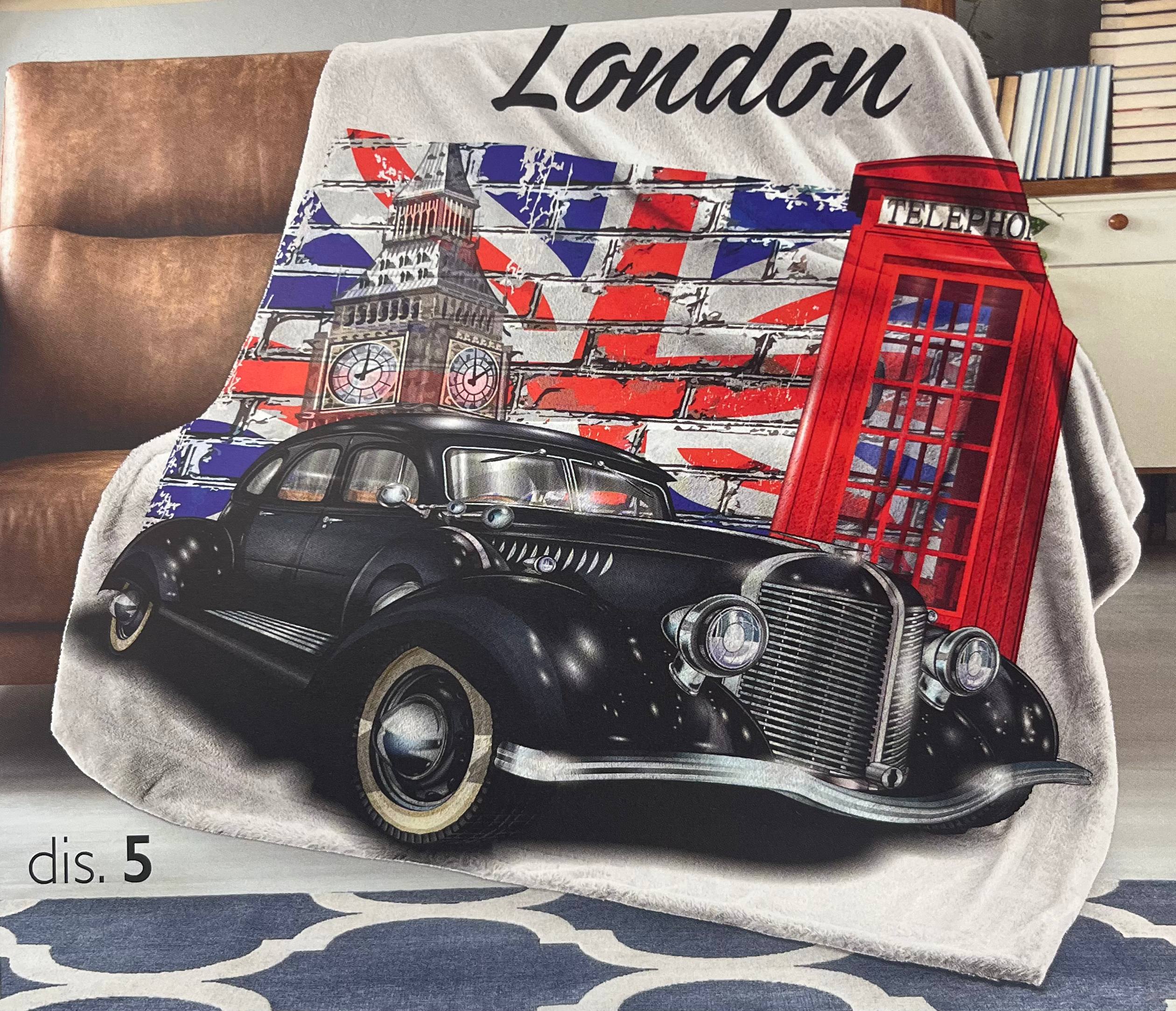 Coperta plaid silk 150x200cm London - GF Ferrari