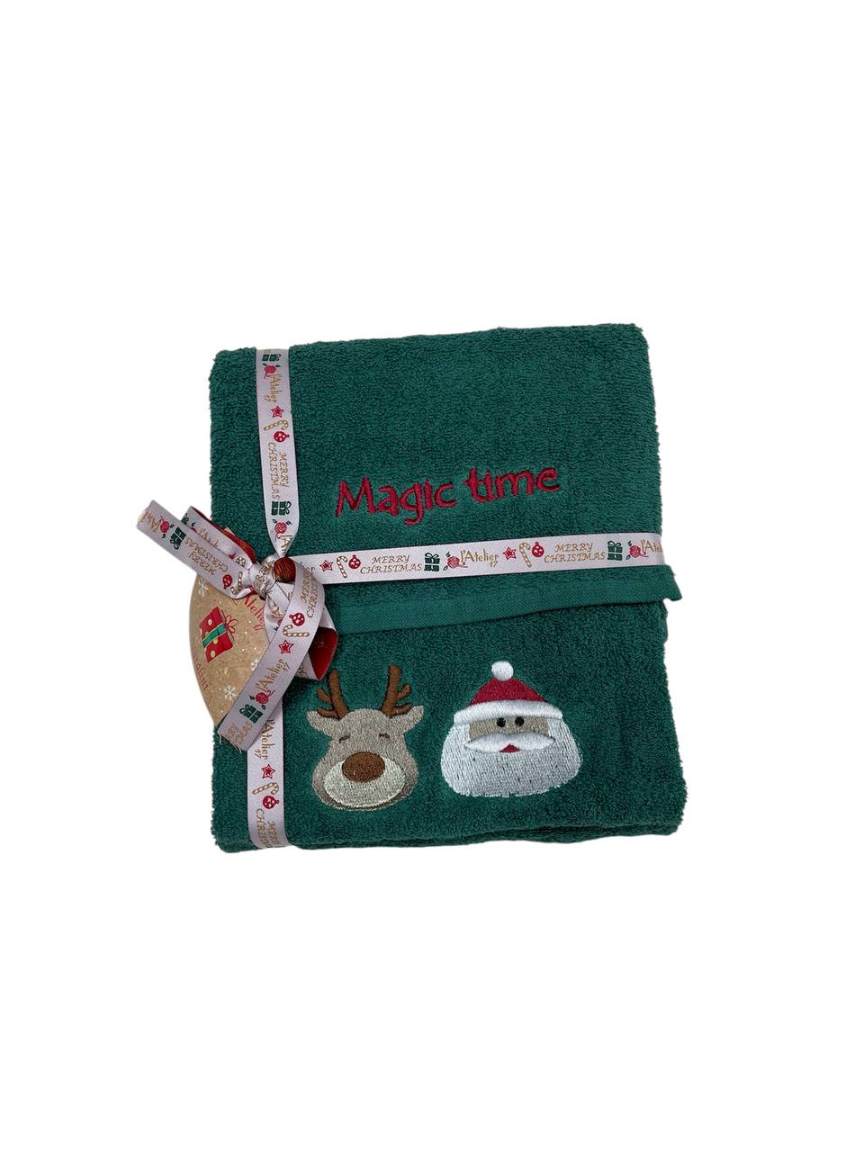 Coppia asciugamani (1+1) Natale Magic Time - L'ATELIER17