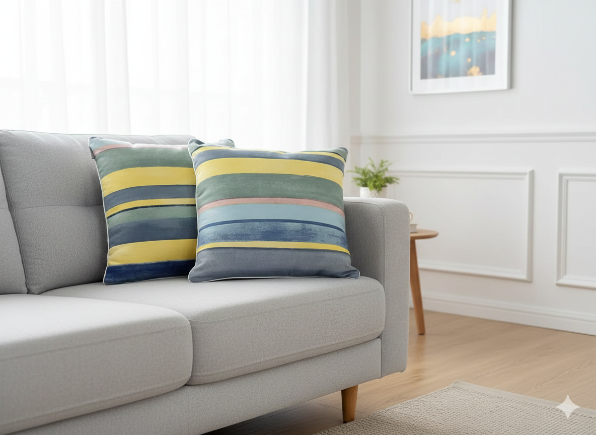 Coppia cuscini arredamento 50x50cm Adele - Riviera