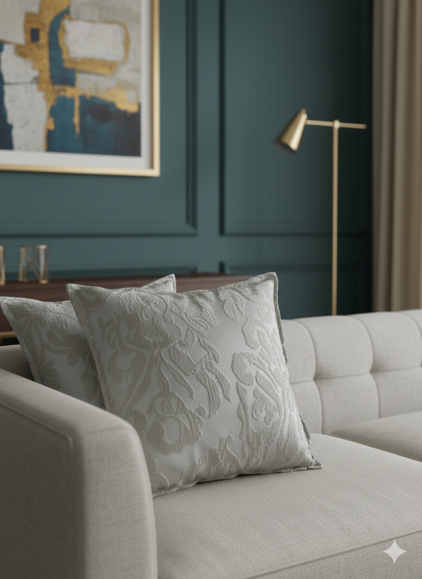 Coppia cuscini arredo Palais Dorus Damasco - Mastro Raphael