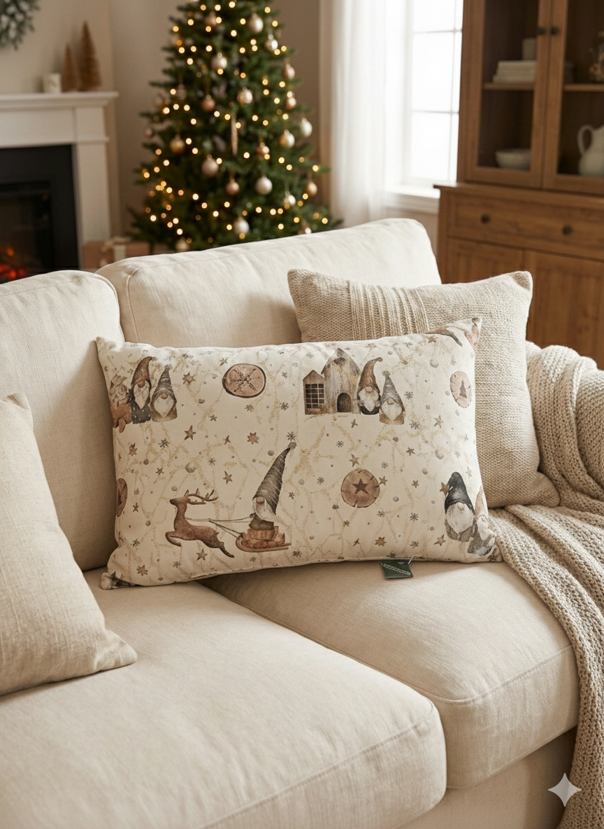 Cuscino Arredo Natale 40x60cm Bergen - Bottaro