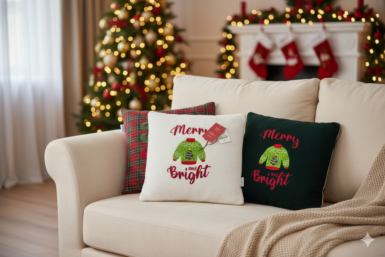 Cuscino arredo 45x45cm Natale - Riviera