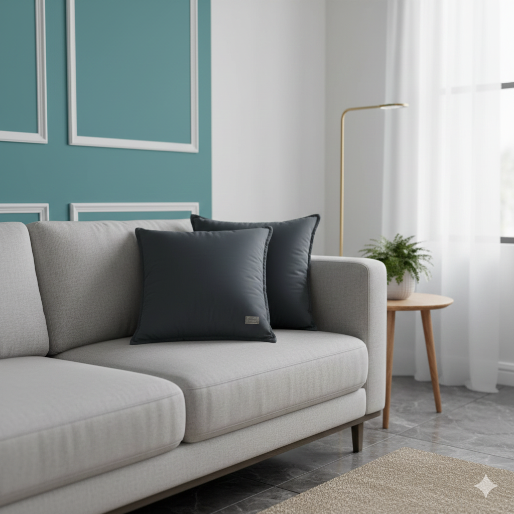 Cuscino arredo 45x45cm Rio antracite - Biancoperla