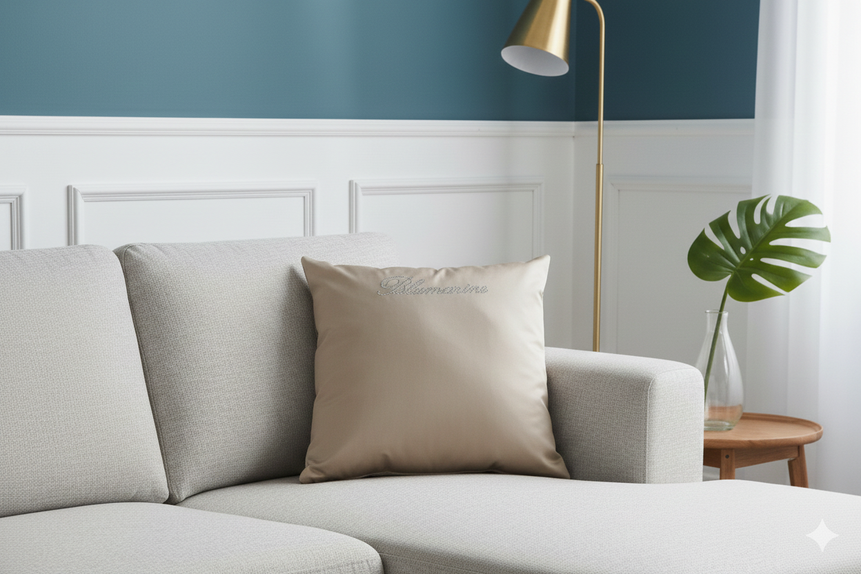 Cuscino arredo Note Blu 60x60cm - Blumarine