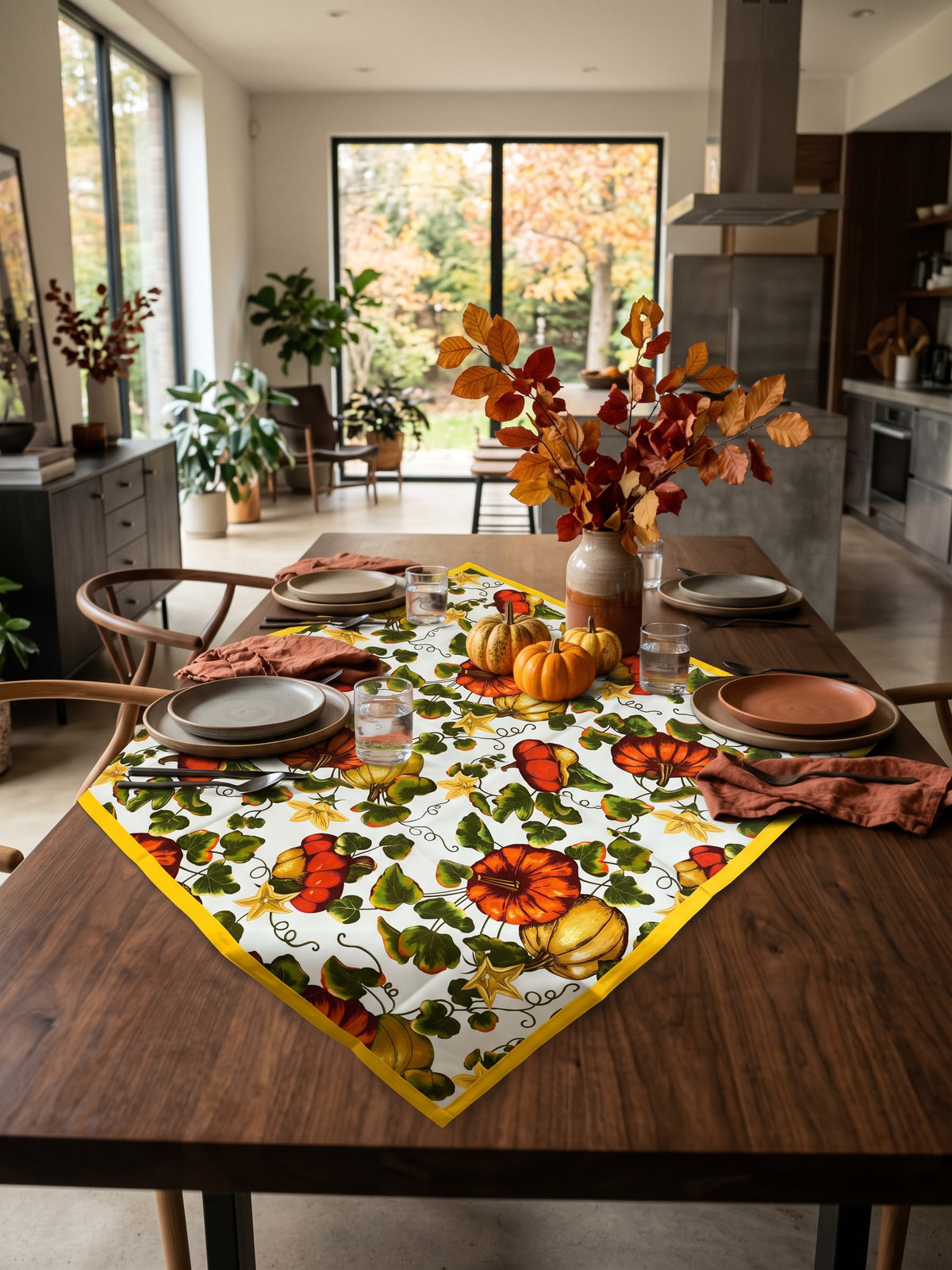Tovaglietta 90x90cm zucca Kurbis - Bottaro