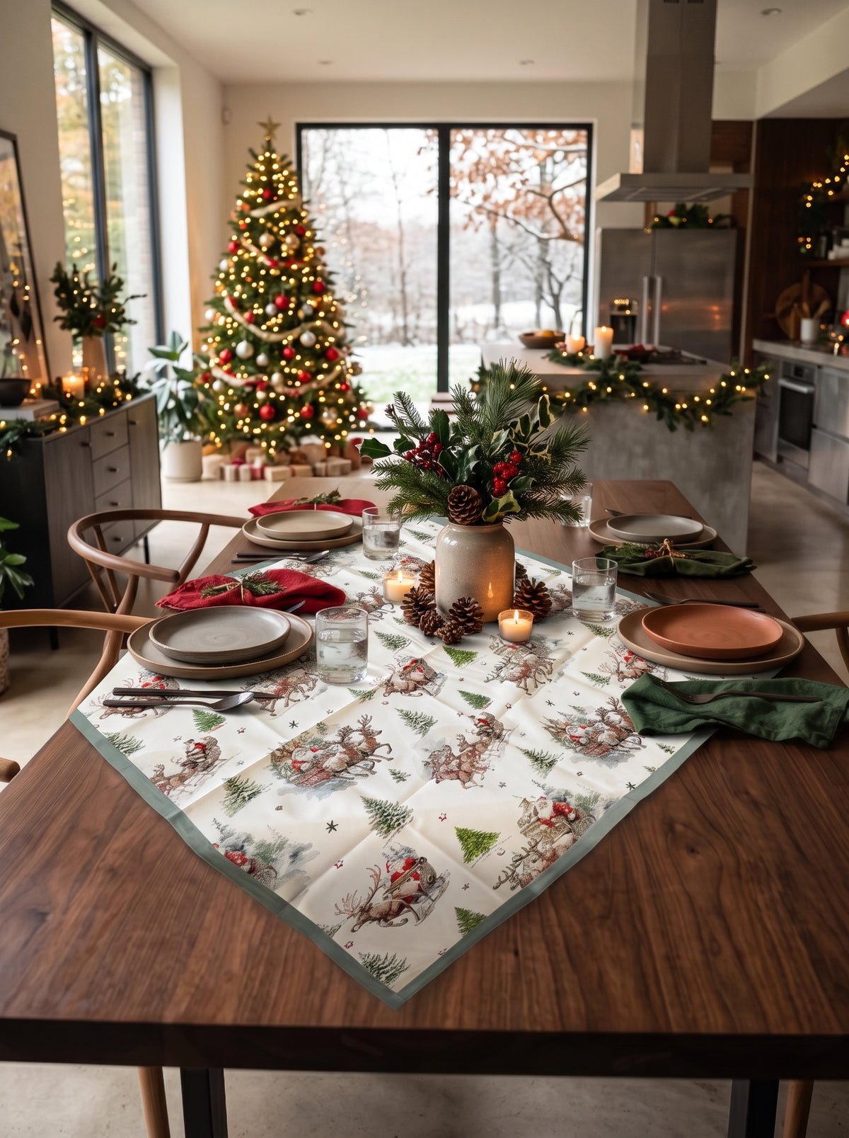 Tovaglietta 90x90cm natale Incanto - Bottaro