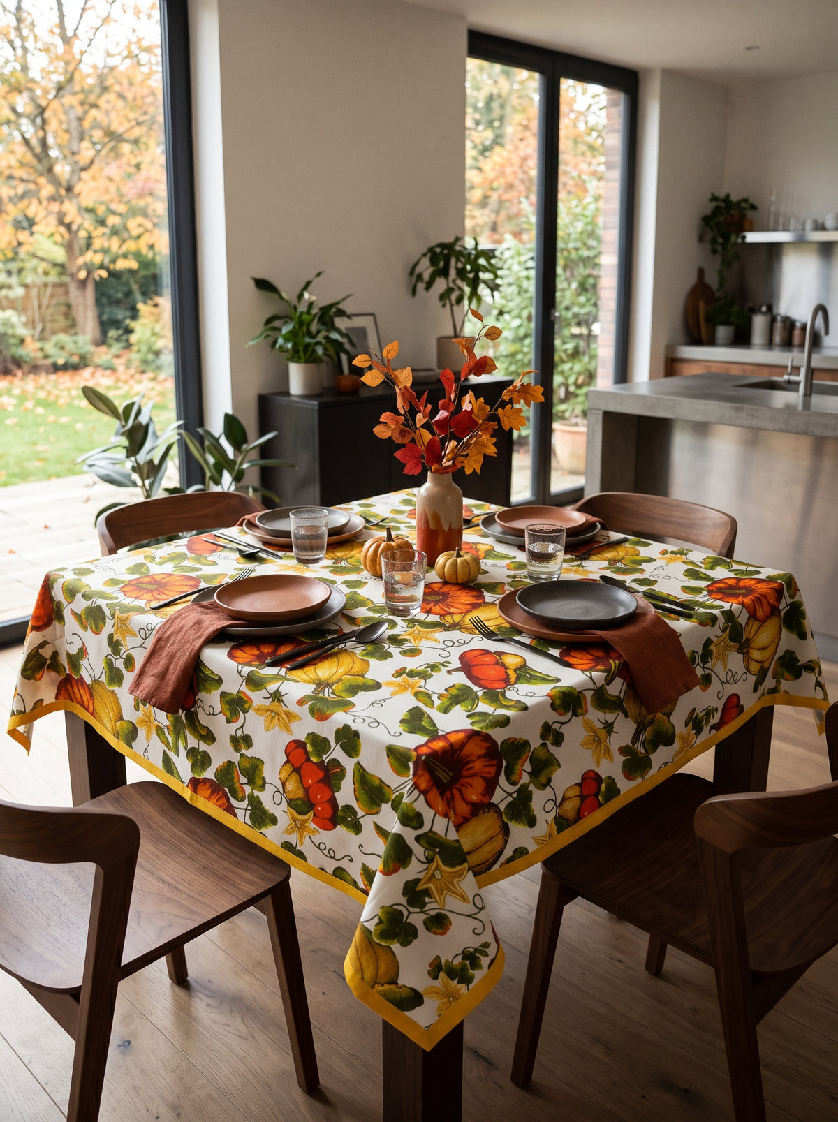 Tovaglia da tavola 120x120cm zucca Kurbis - Bottaro