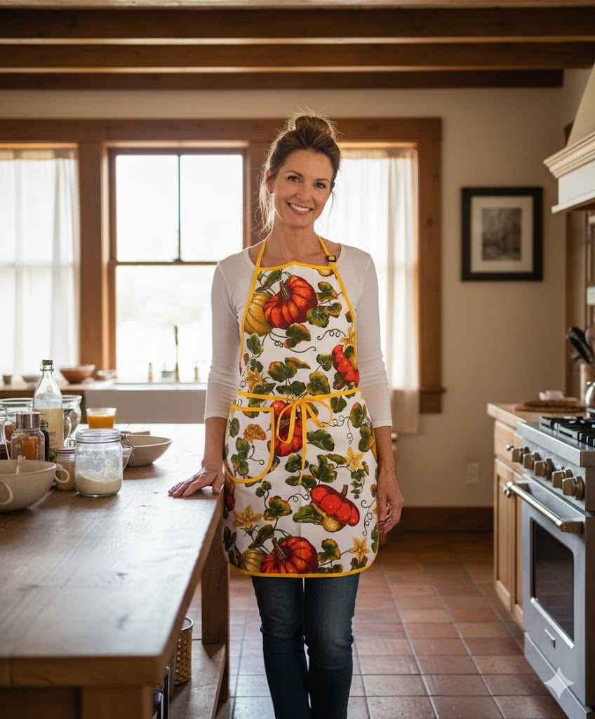 Grembiule con Pettorina Kurbis Zucca Gialla - Bottaro