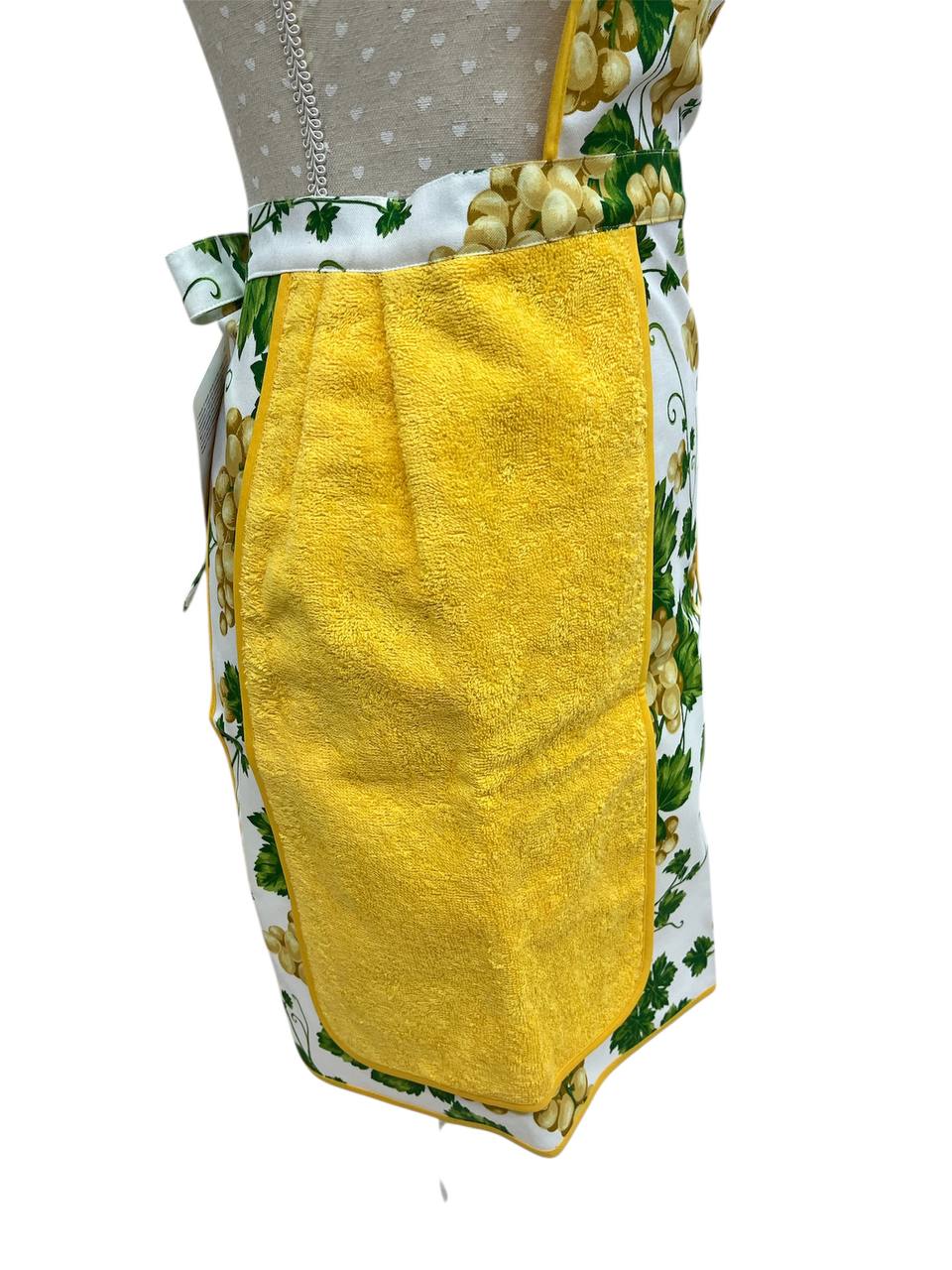 Grembiule con asciughino Vite gialla - Bottaro