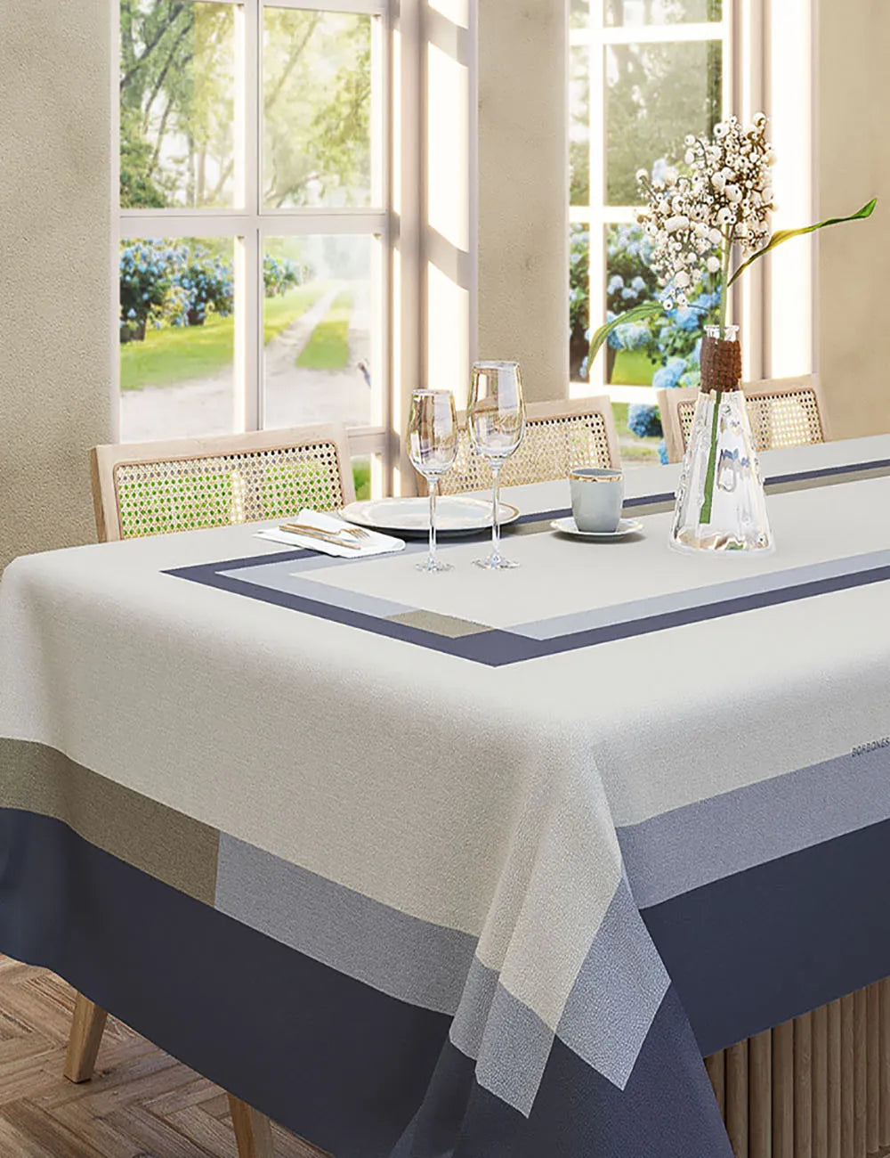 Servizio da Tavola 150x270cm con tovaglioli Metropolis