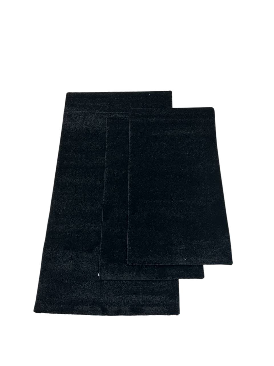Parure Tappeti (3 pezzi) Milano Nero - WMD