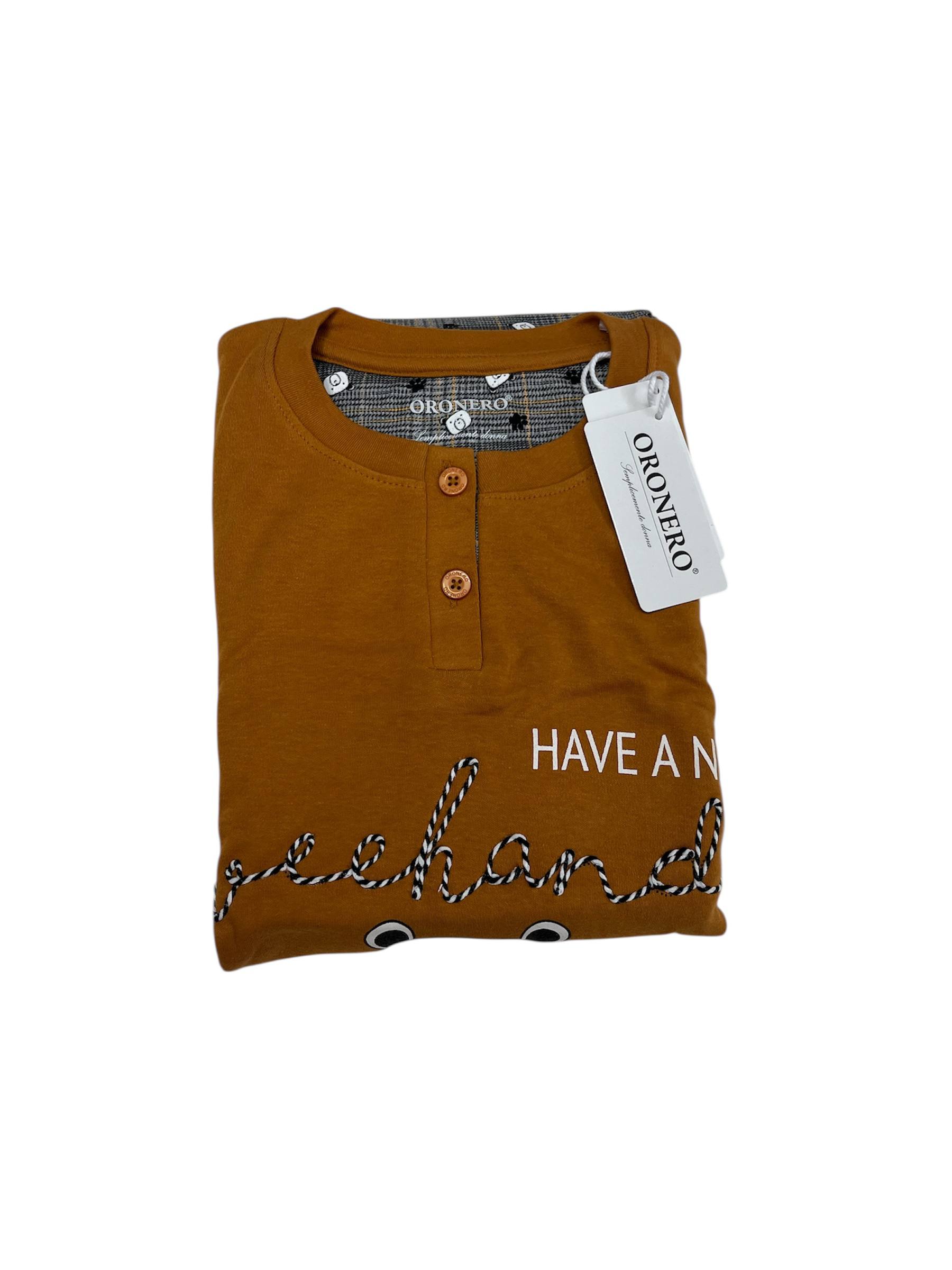 Pigiama donna caldo cotone OD468 - ORONERO