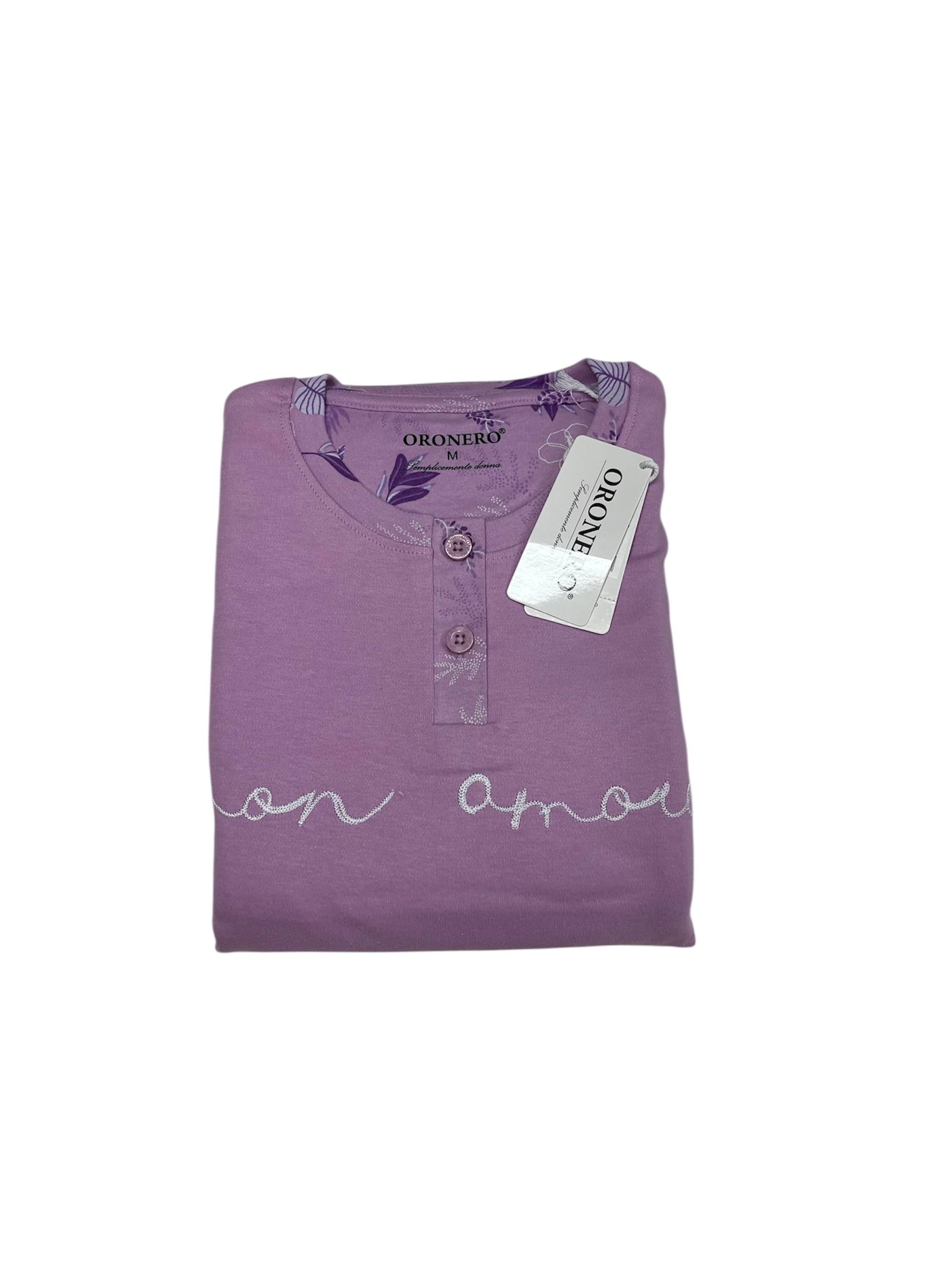 Pigiama donna caldo cotone OD470 - ORONERO