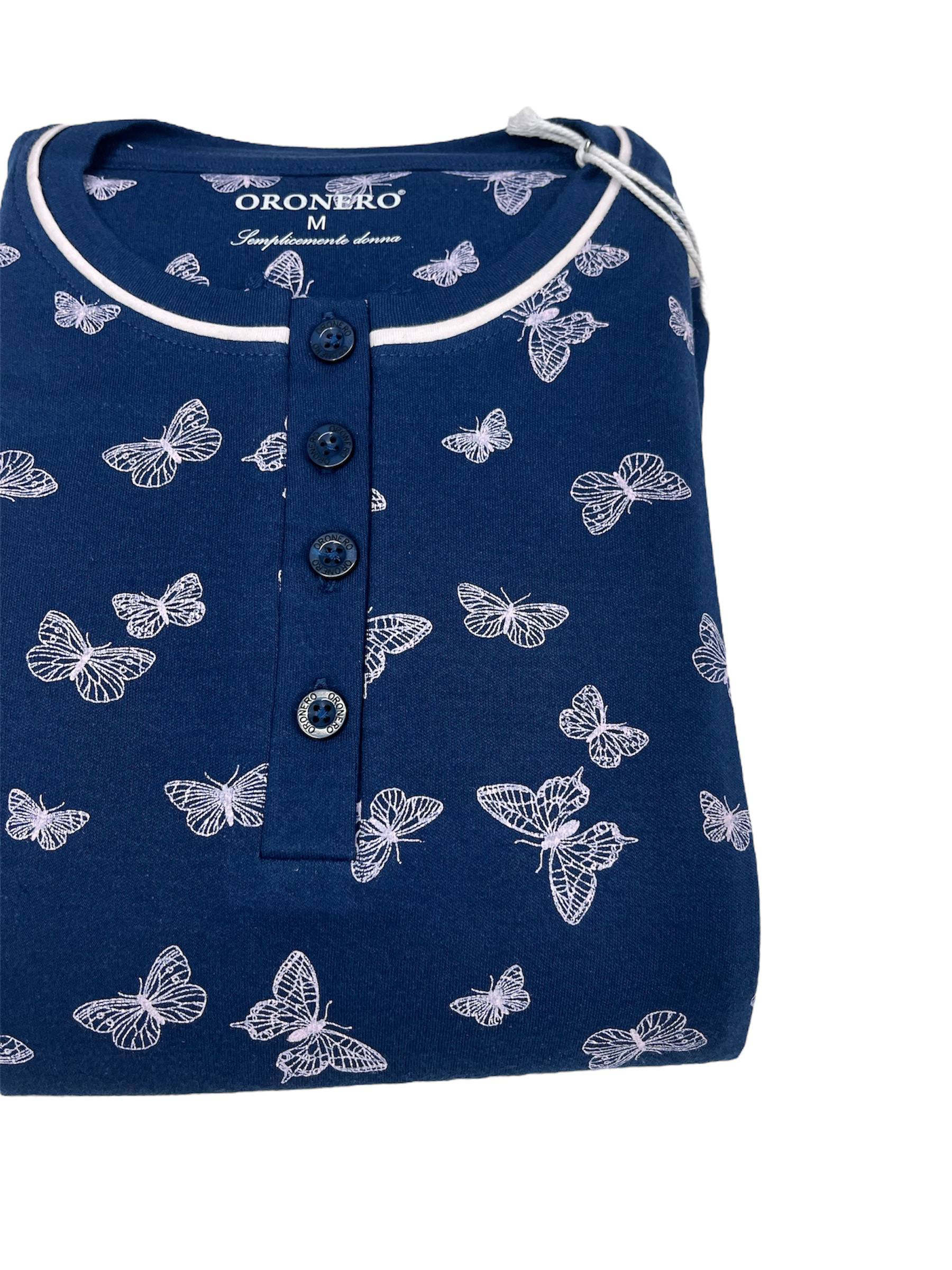 Pigiama donna caldo cotone OD479 - ORONERO