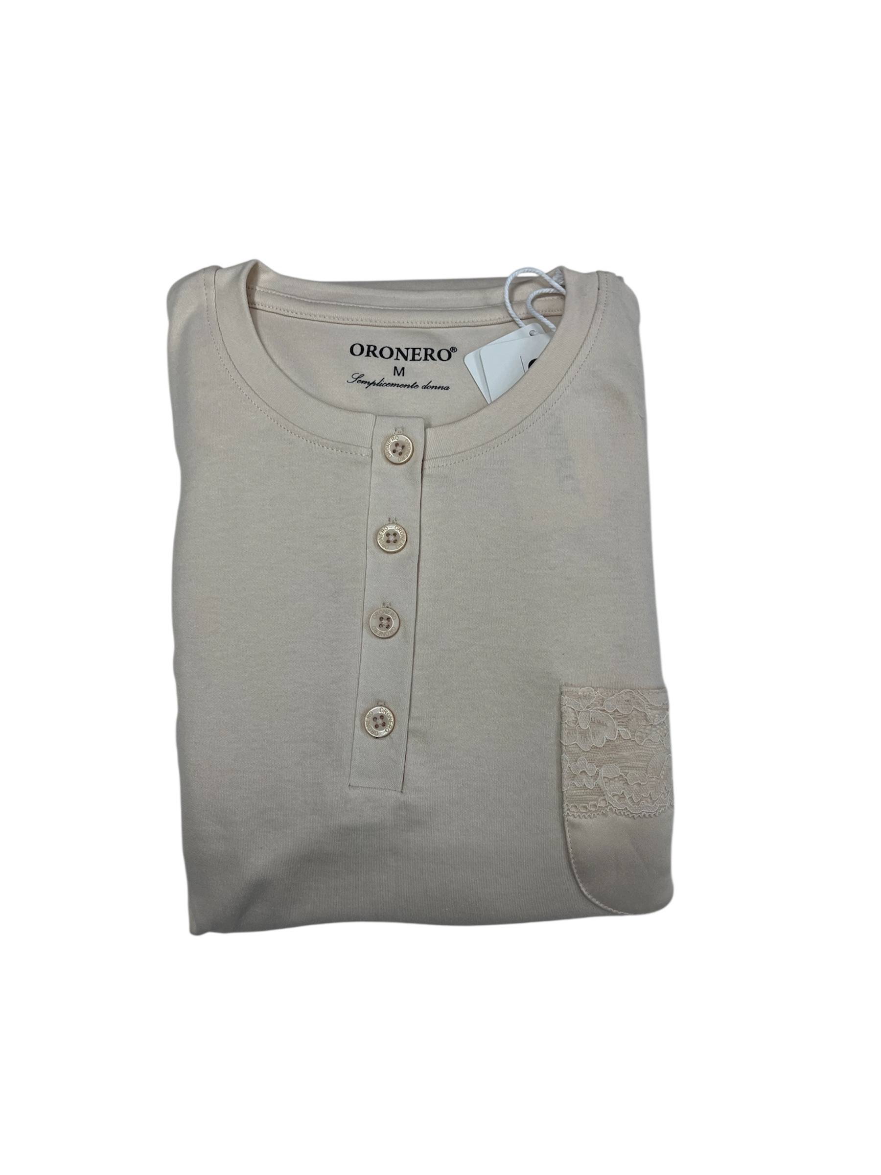 Pigiama donna caldo cotone OD482 - ORONERO