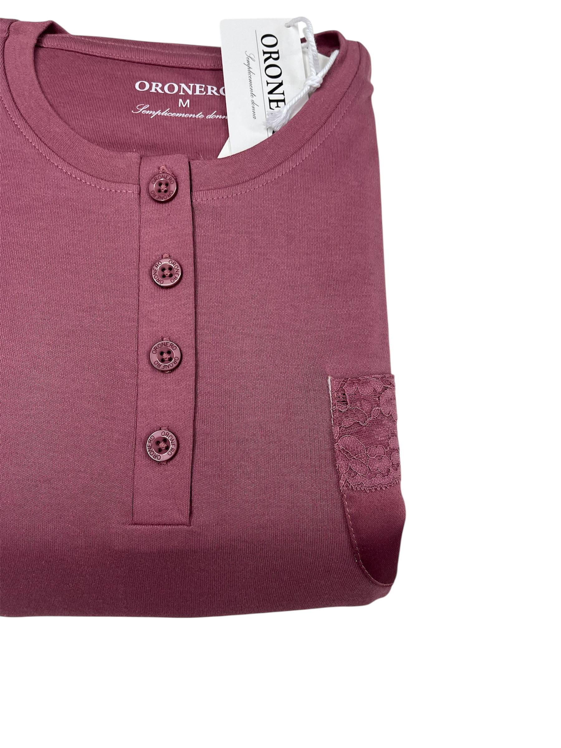 Pigiama donna caldo cotone OD482 - ORONERO