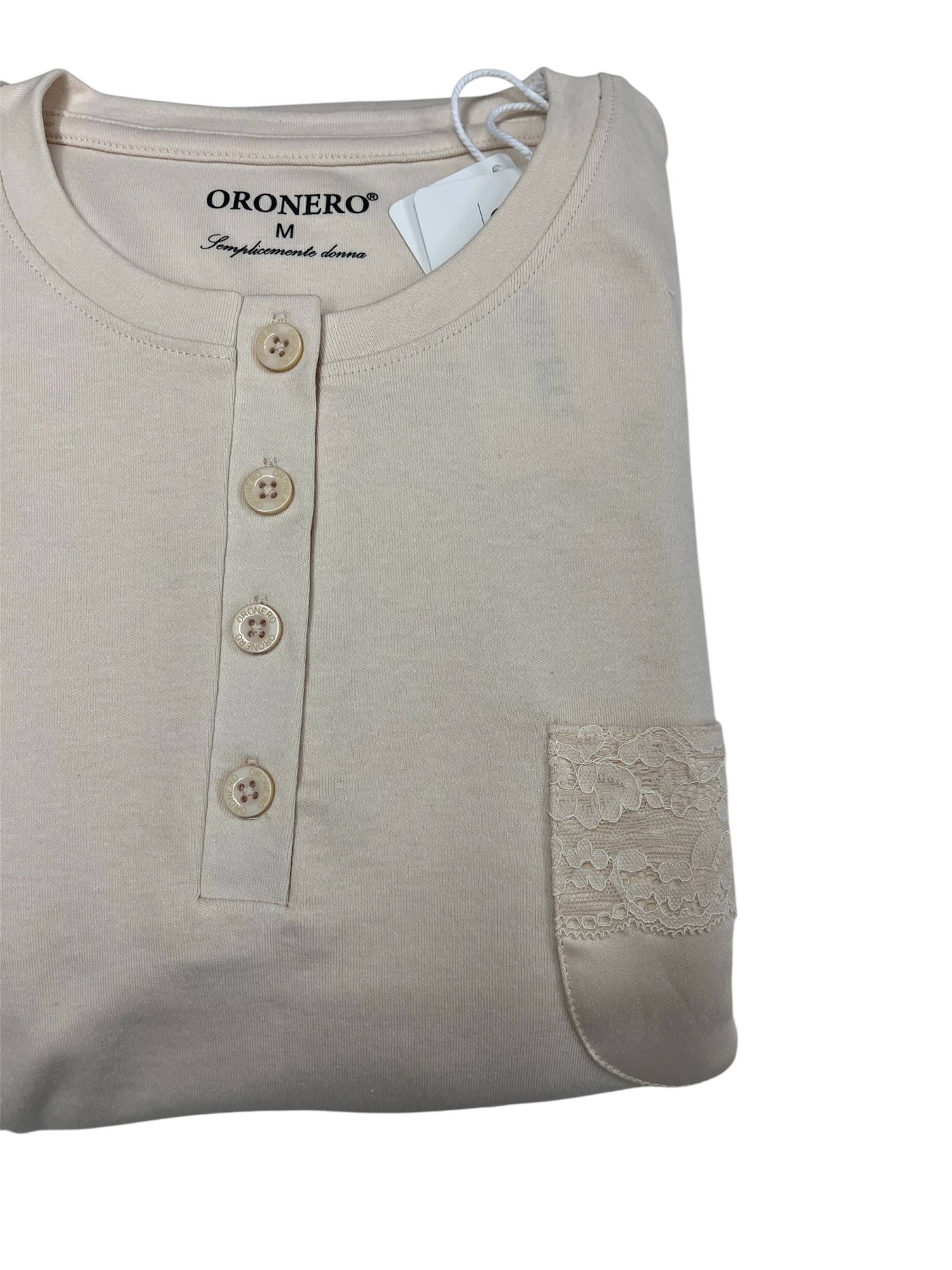 Pigiama donna caldo cotone OD482 - ORONERO