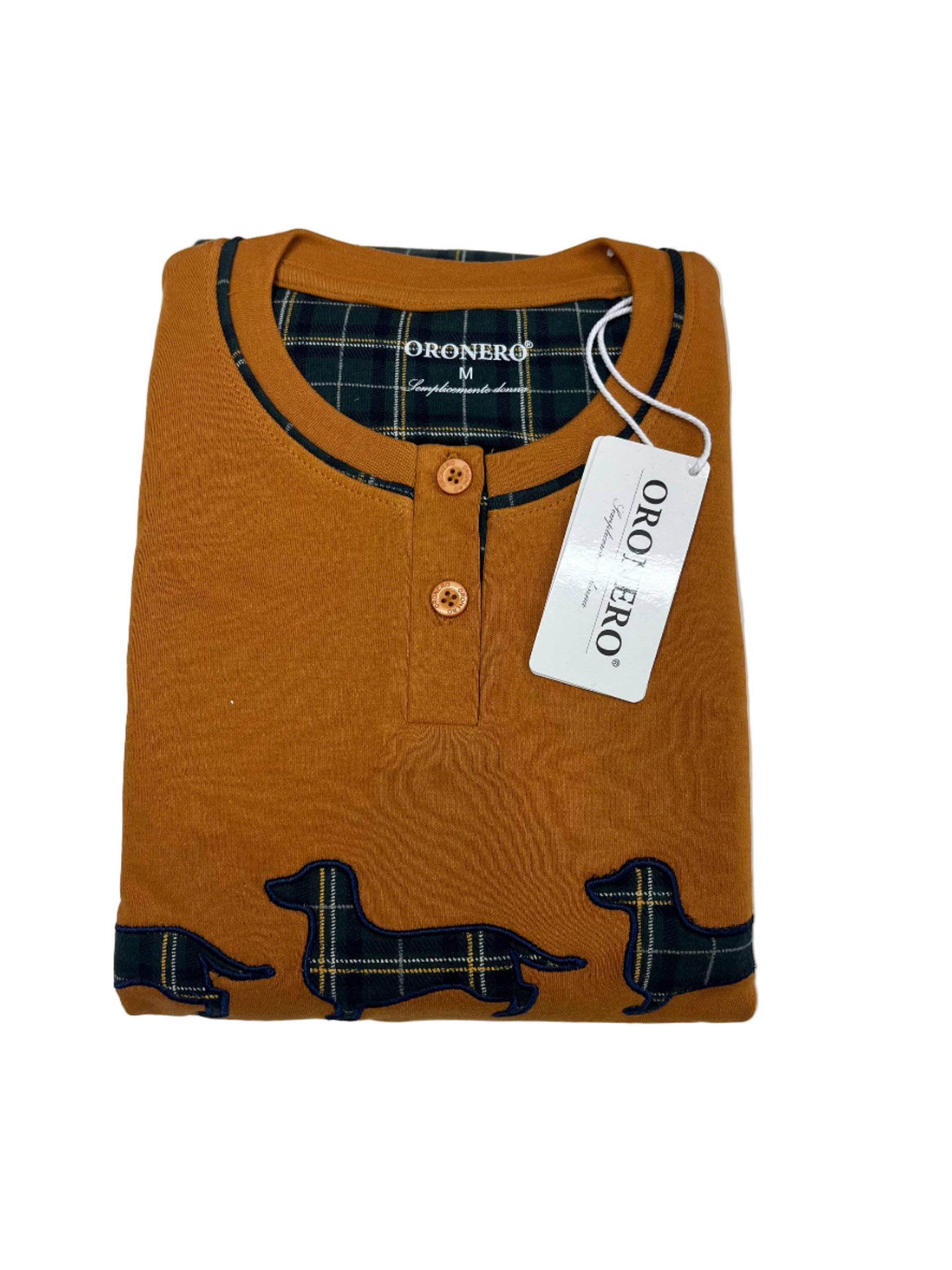 Pigiama donna caldo cotone OD485 - ORONERO