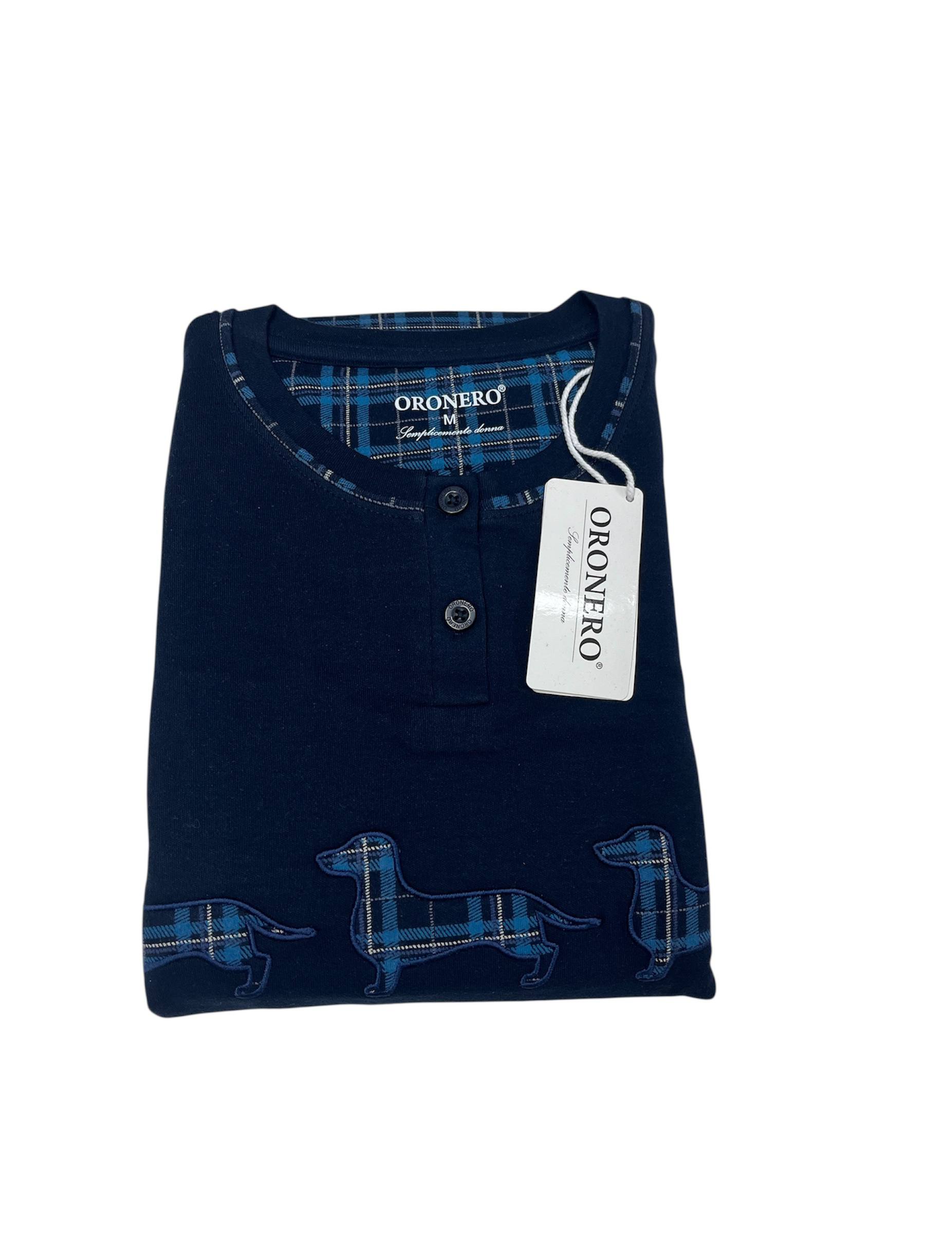 Pigiama donna caldo cotone OD485 - ORONERO