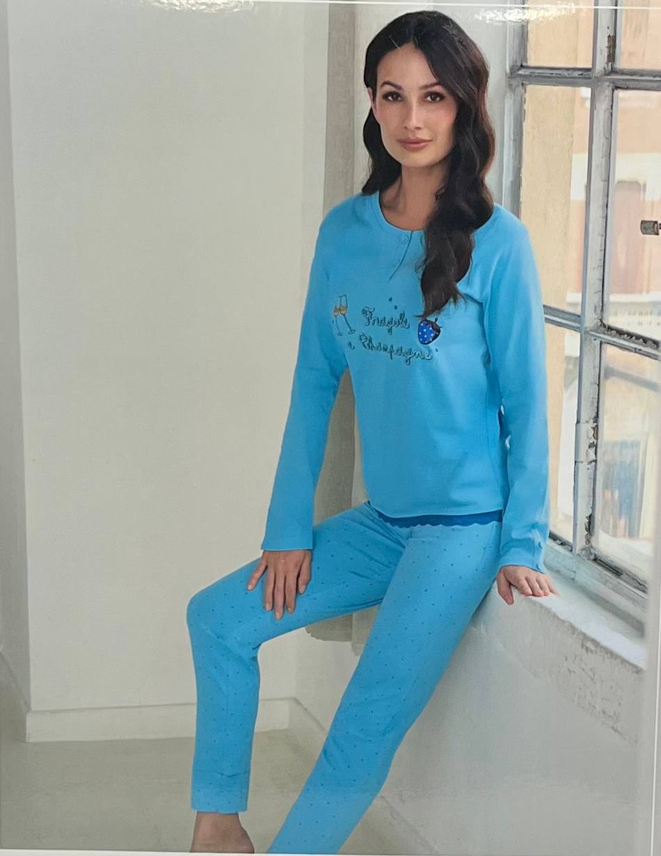 Pigiama donna cotone OD560 - ORONERO