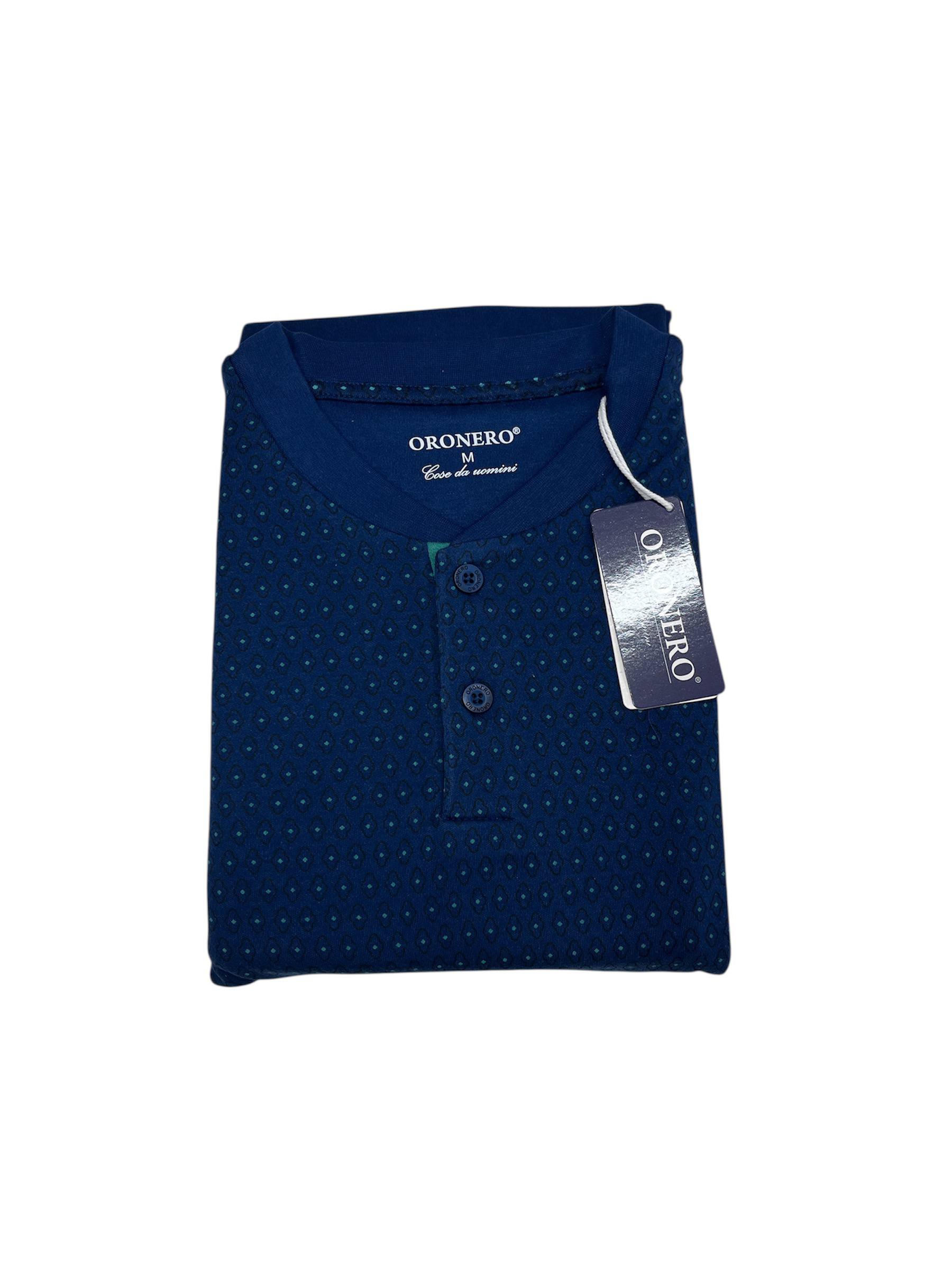 Pigiama uomo caldo cotone OU494 - ORONERO