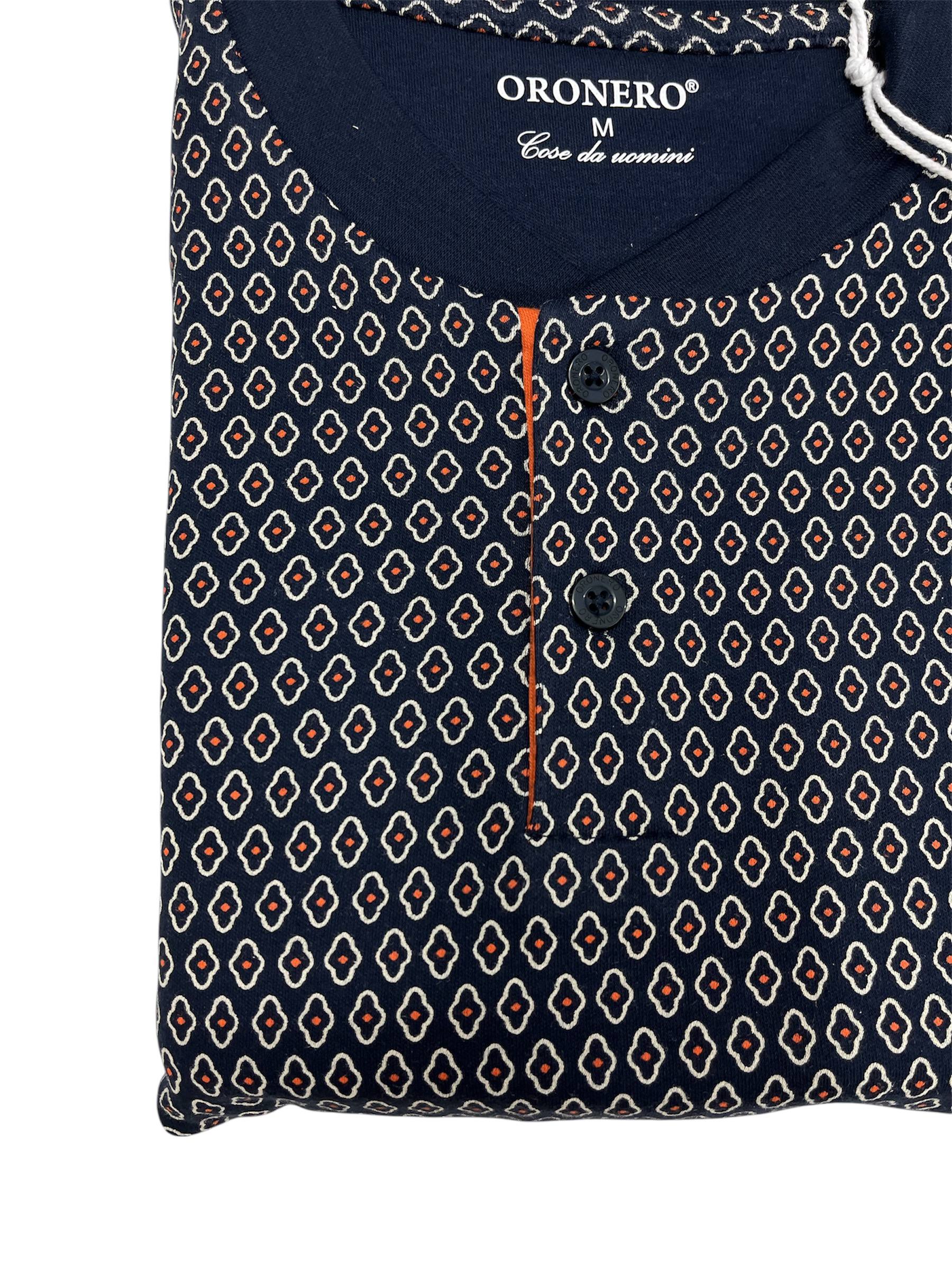 Pigiama uomo caldo cotone OU494 - ORONERO