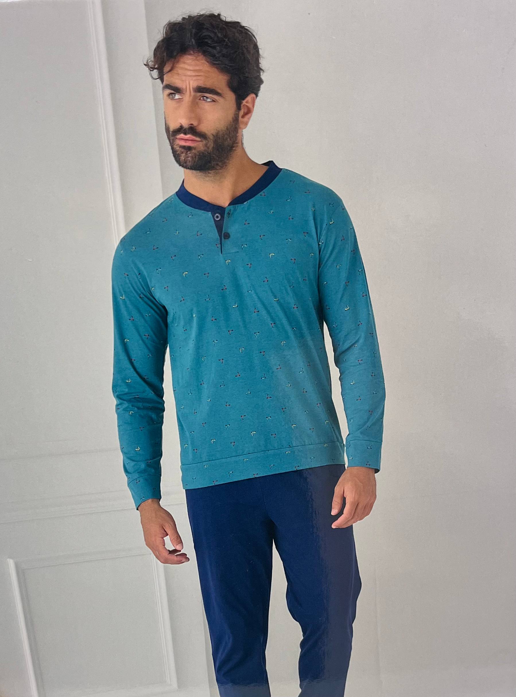 Pigiama uomo cotone OU614 - ORONERO