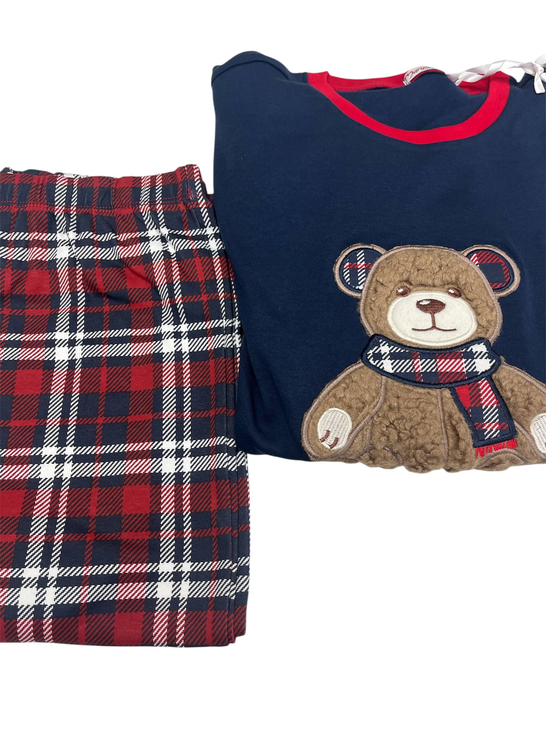 Pigiama donna in caldo cotone Orsetto - Maryhome