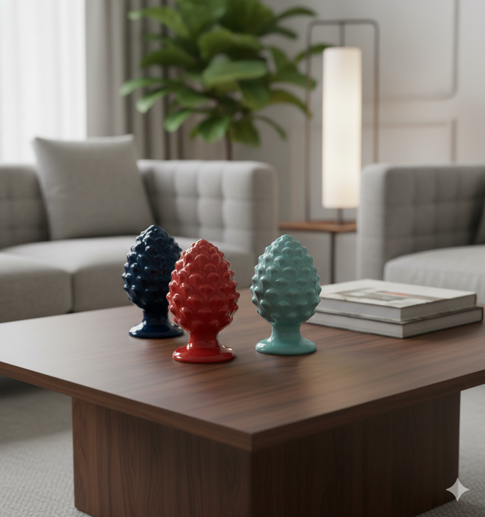 Pigna Media di ceramica 15x8cm