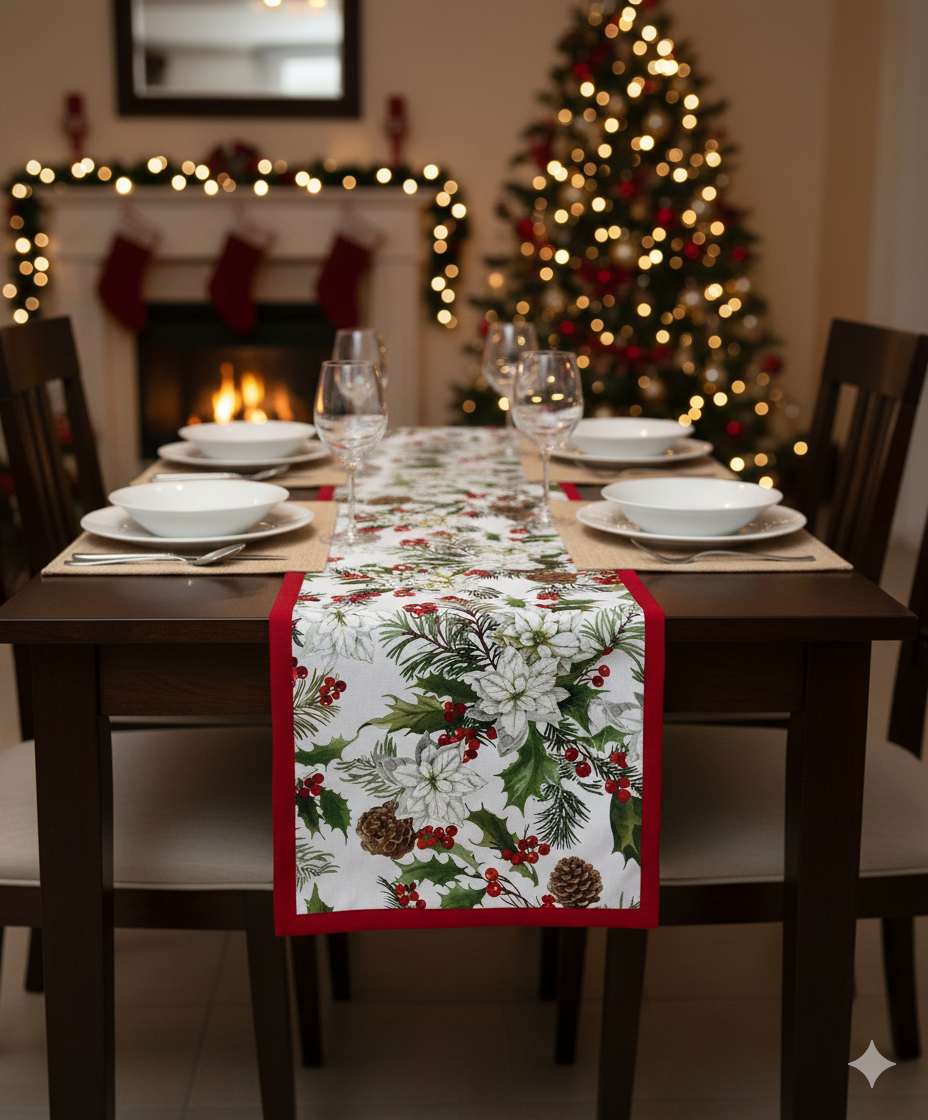 Runner / Tovaglietta quadrata in cotone Natalie - Bottaro