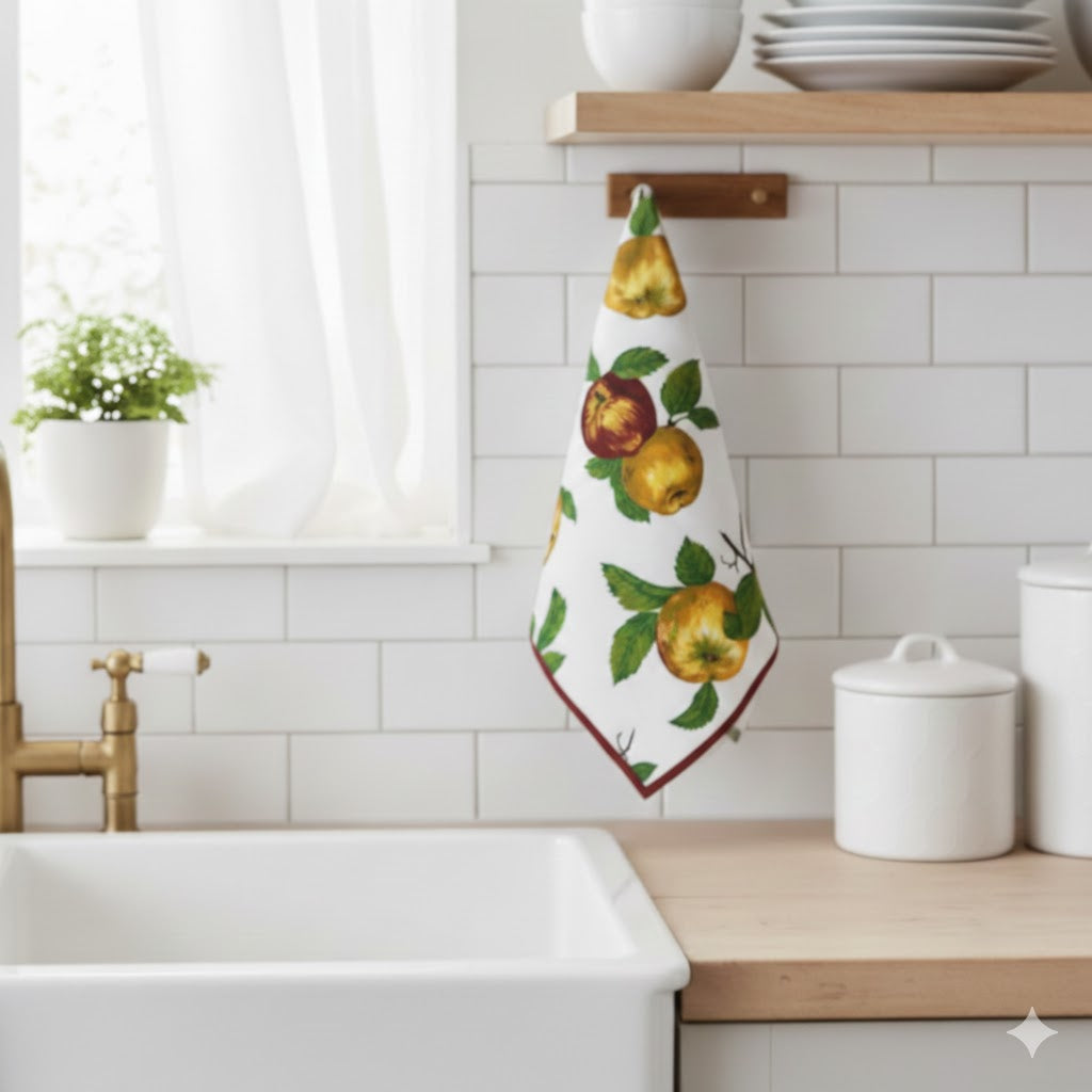 Strofinaccio in cotone 50x70cm Mele - Bottaro