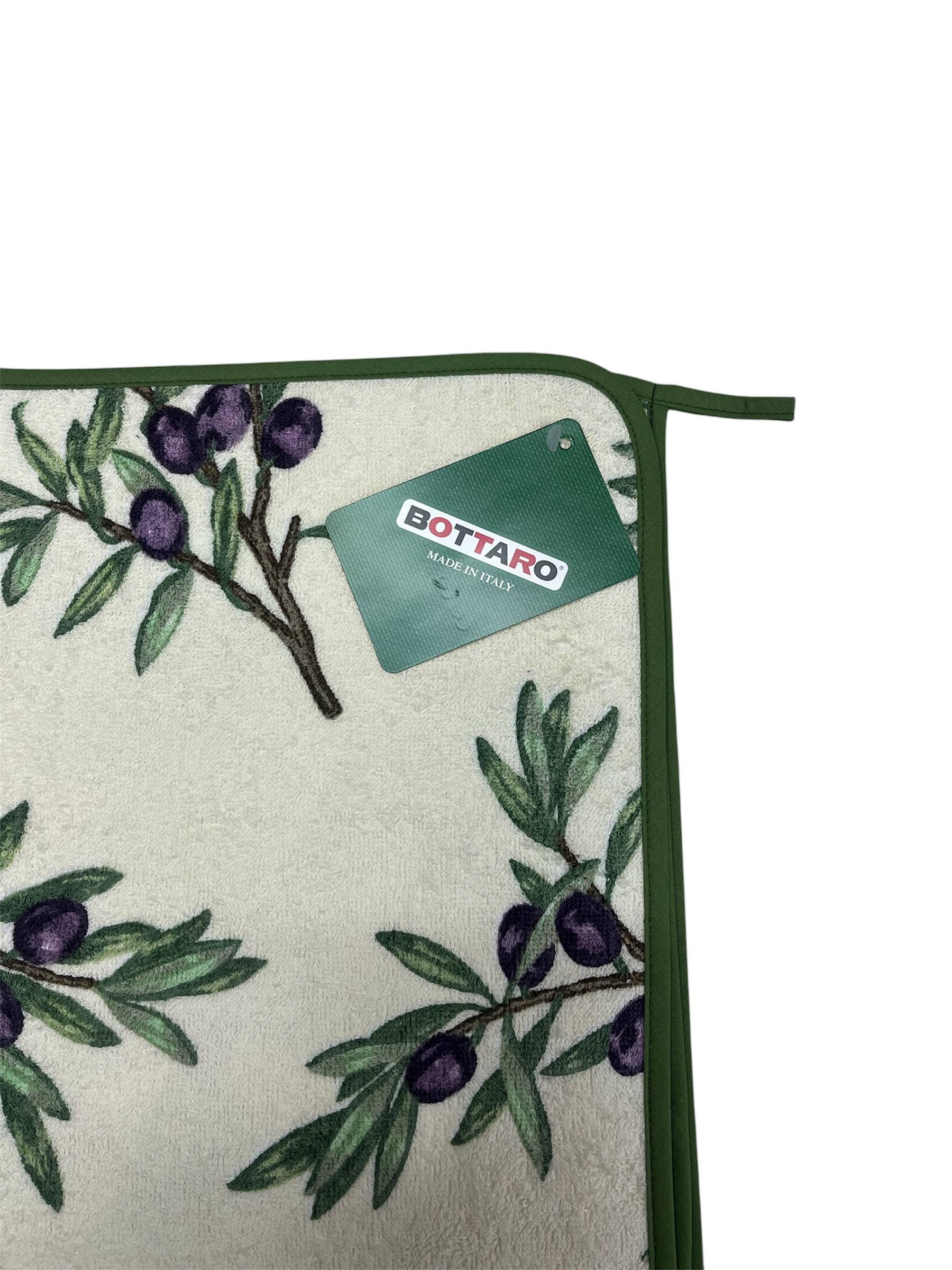 Strofinaccio in spugna Olive - Bottaro