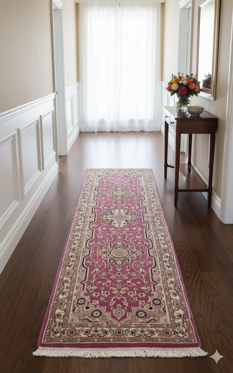 Tappeto orientale Islambad 63x185cm Rosa