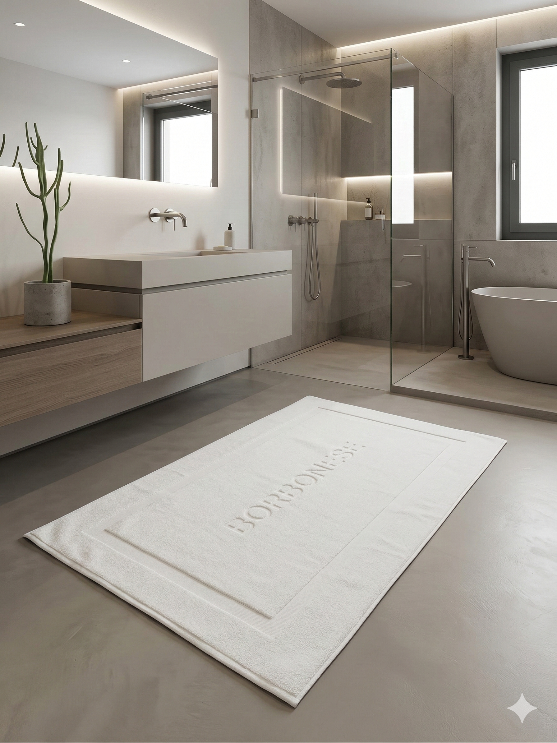 Tappeto bagno 60x110cm Fine OP - Borbonese