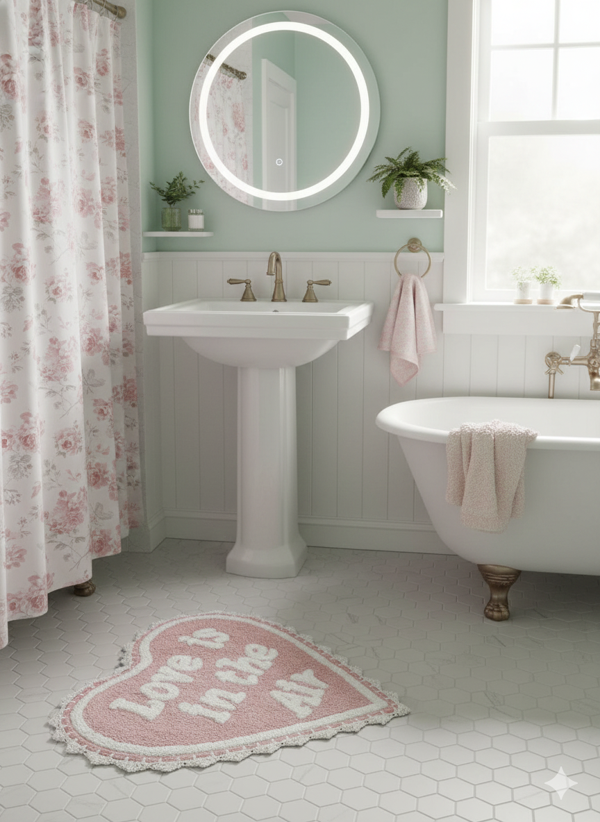 Tappeto da bagno Love is in the Air - L'ATELIER17