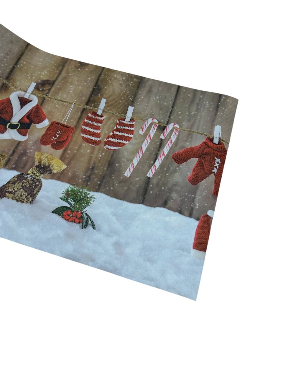 Tappeto natalizio in vinile 50x250cm - WMD