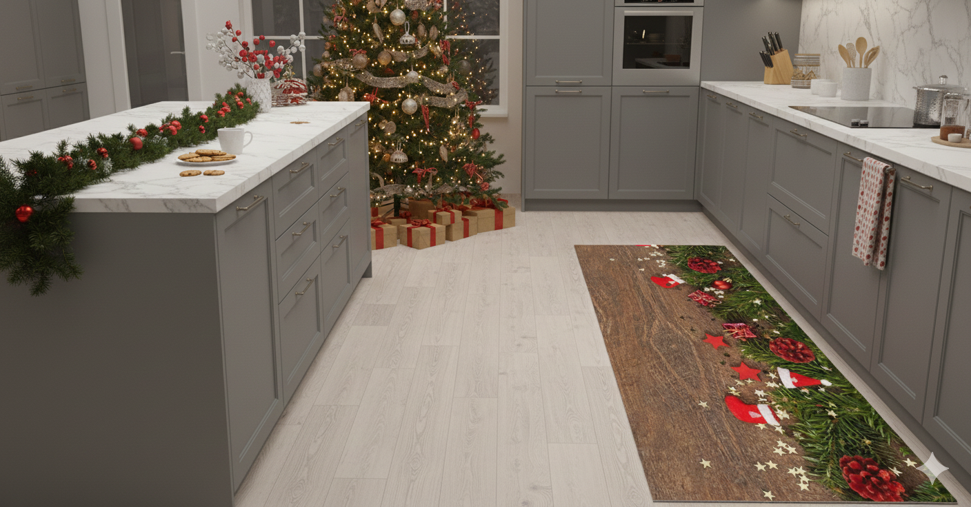 Tappeto natalizio in vinile 50x250cm Natale 07 - WMD