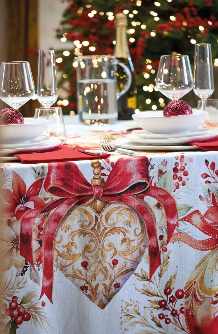 Tovaglia Antimacchia Natale Preziosi - Maison Sucrèe