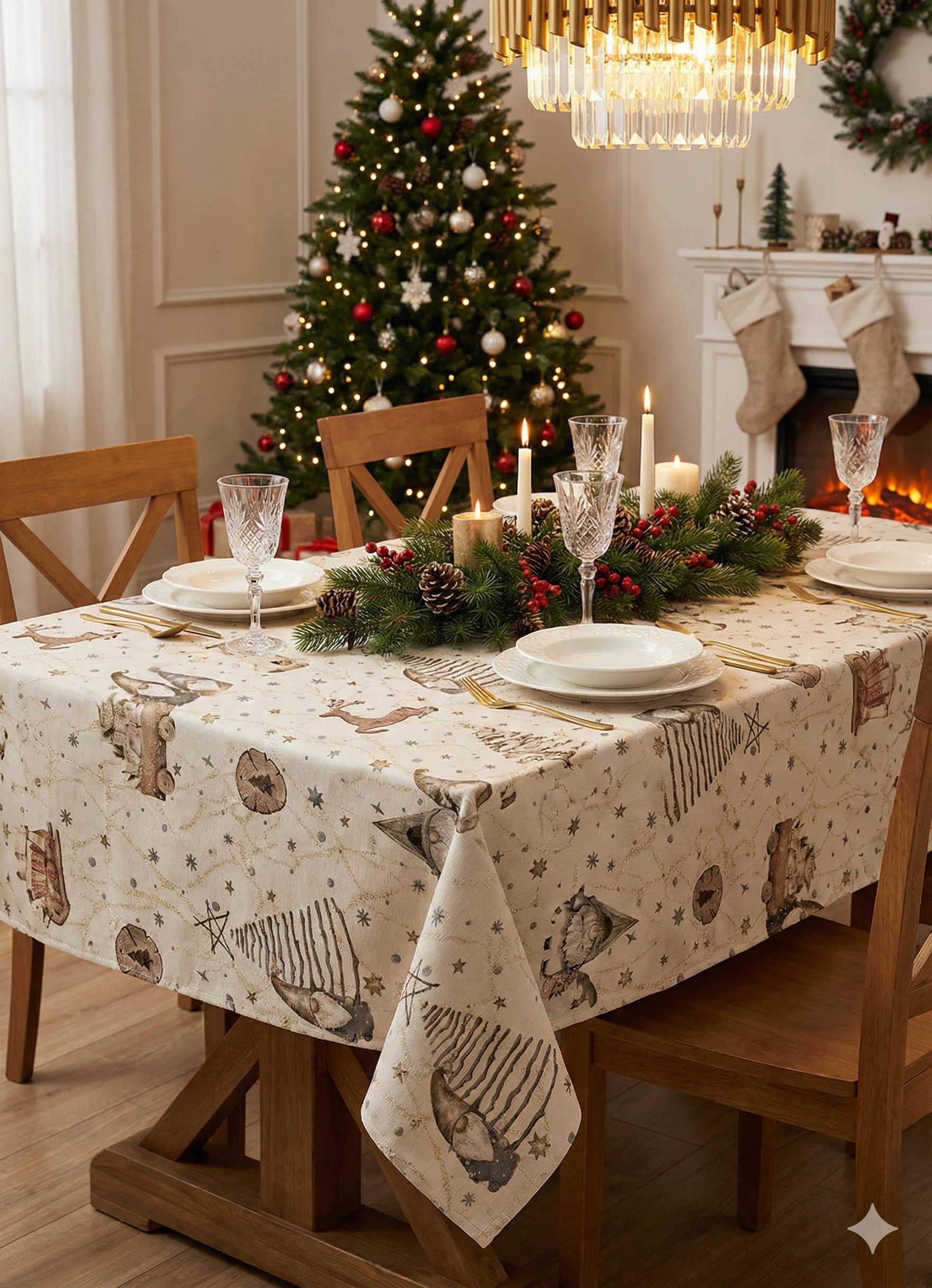 Tovaglia da tavola Natale Bergen - Bottaro