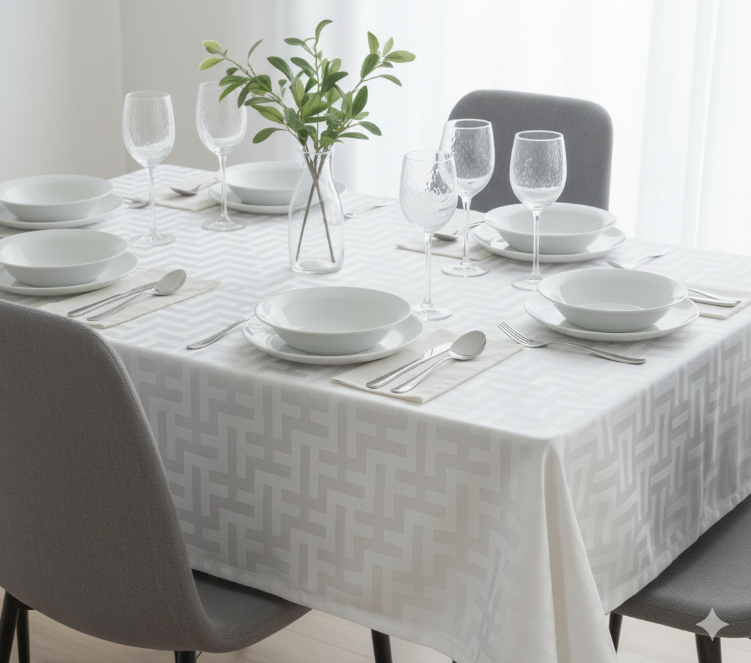 Tovaglia da tavola Trendy Bianco - Via Roma, 60