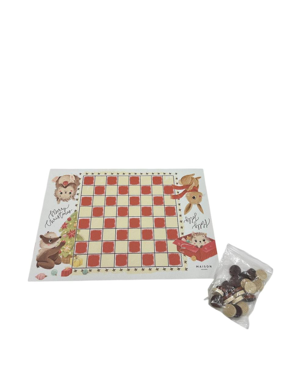 Tovaglietta americana in vinile Dama Natale - Maison Sucrèe