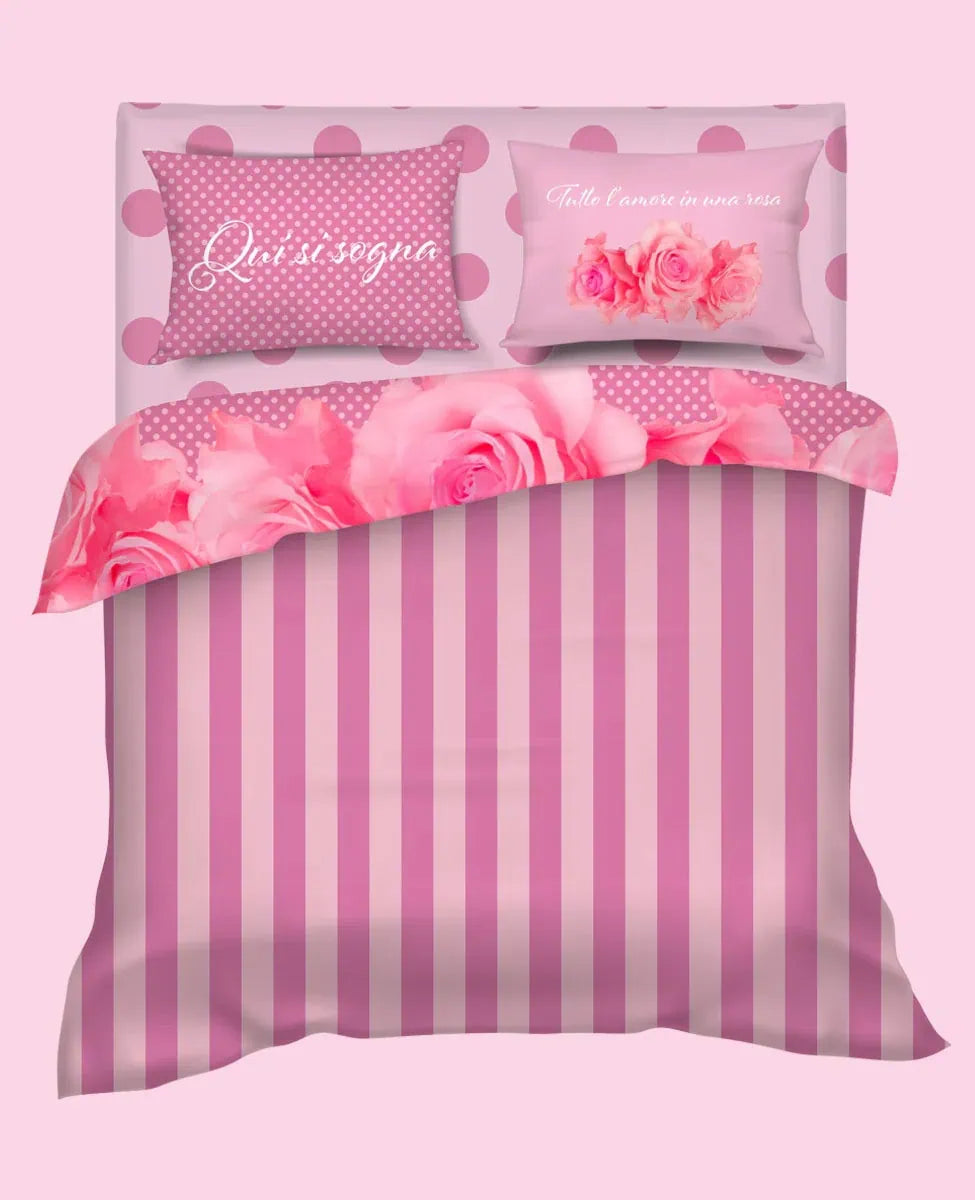 Trapunta invernale Matrimoniale Roses - Camomilla Home