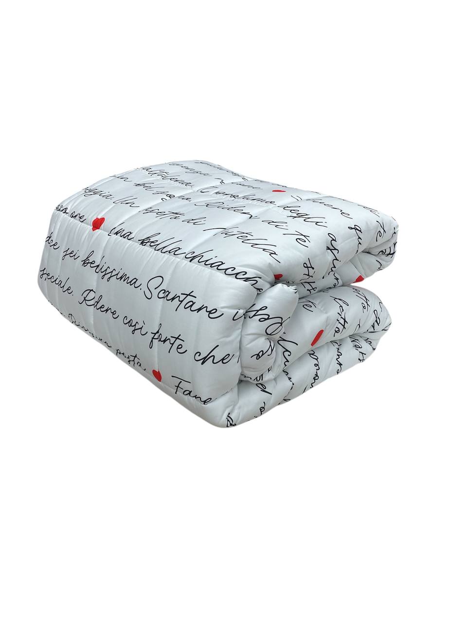 Trapunta invernale Matrimoniale SOLO CUORE - Camomilla Home